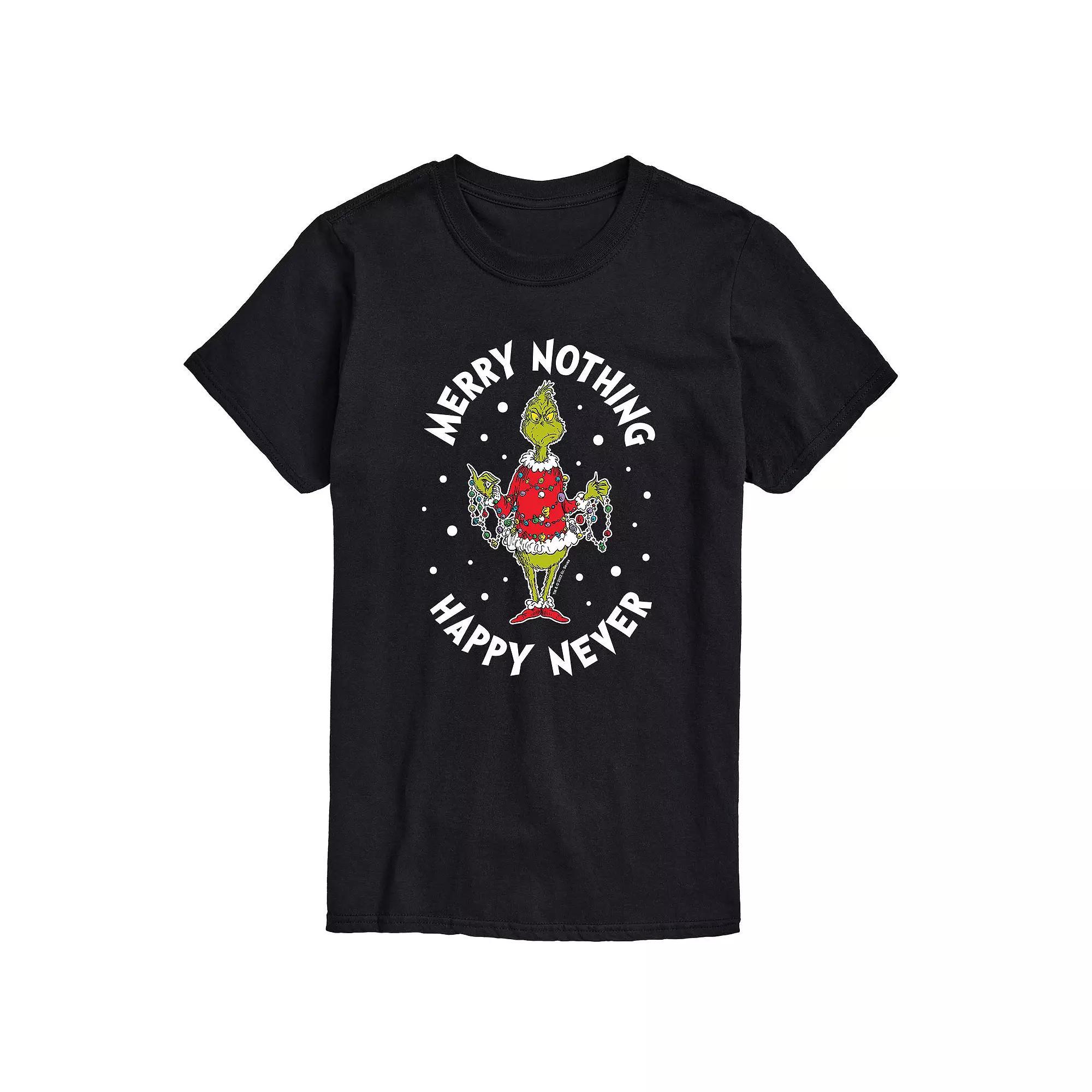 Big & Tall Merry Nothing Happy Never Tee, Men's,  Product Image