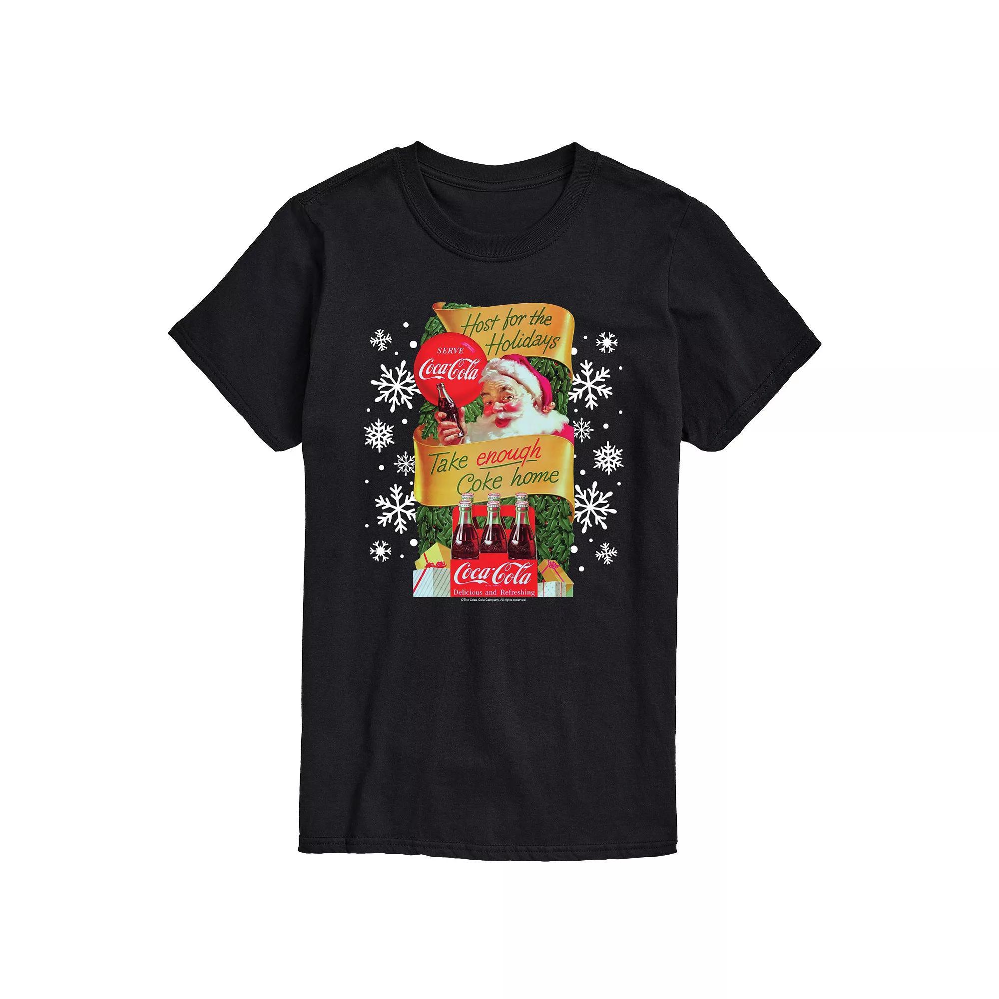 Big & Tall Coca-Cola Host The Holidays Graphic Tee, Men's,  Product Image