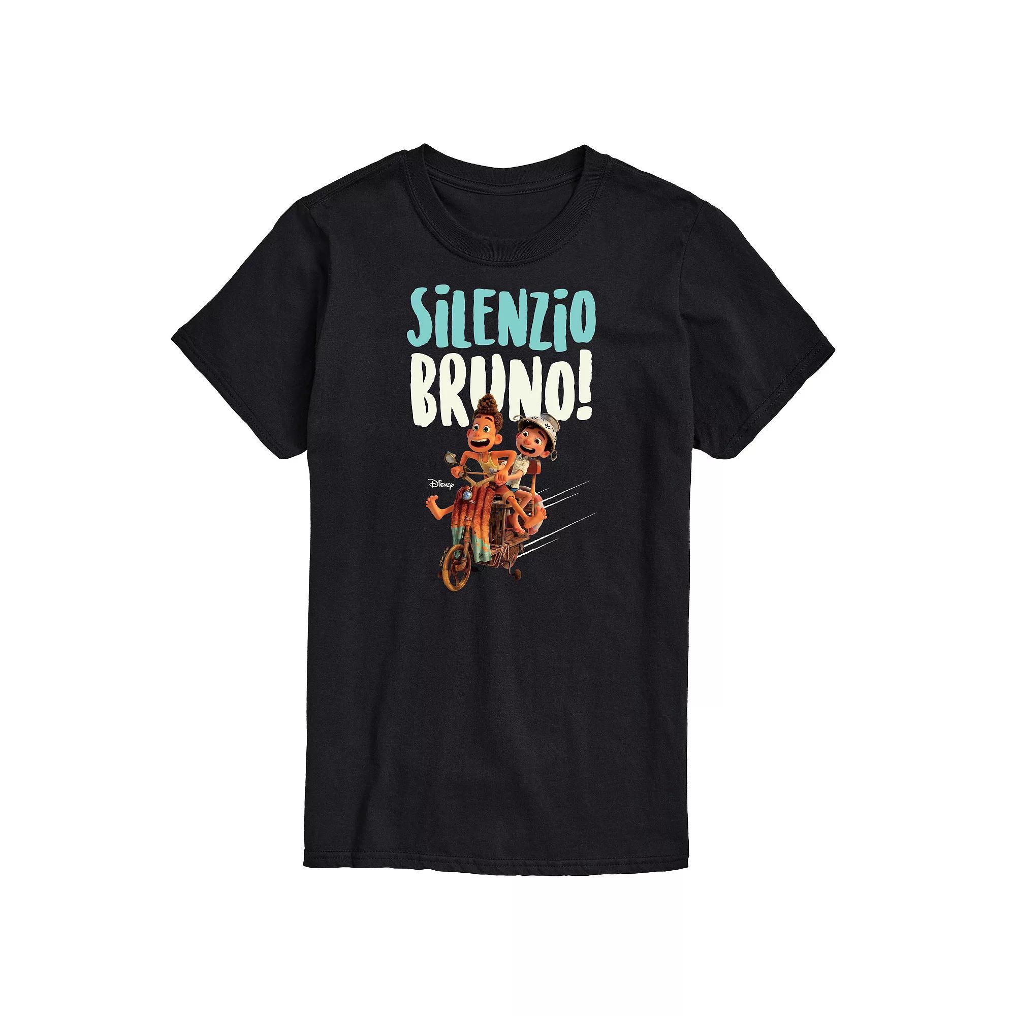 Disney / Pixar's Luca Big & Tall Silenzio Bruno Graphic Tee, Men's, Size: 5XB, Black Product Image