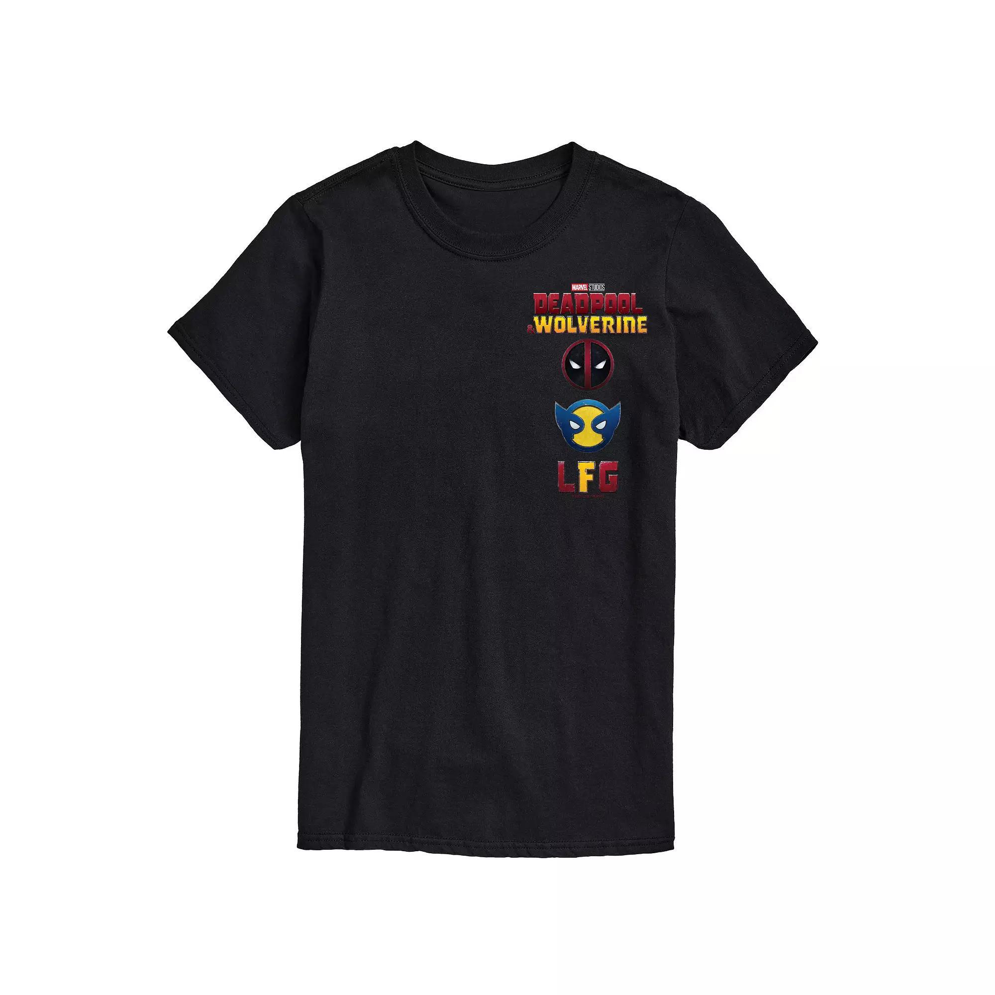 Men's Marvel Deadpool & Wolverine Left Chest Graphic Tee,  Product Image