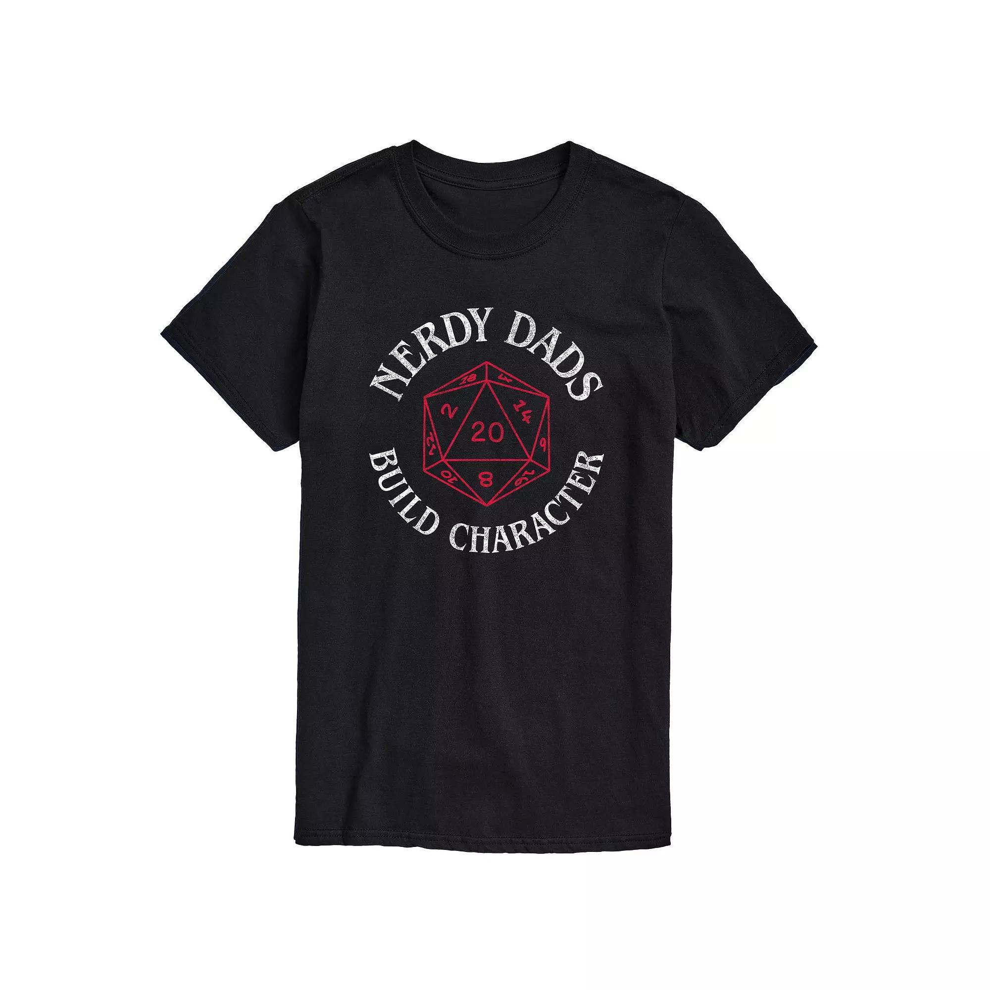 Big & Tall "Nerdy Dads Build Character" D20 Graphic Tee, Men's,  Product Image