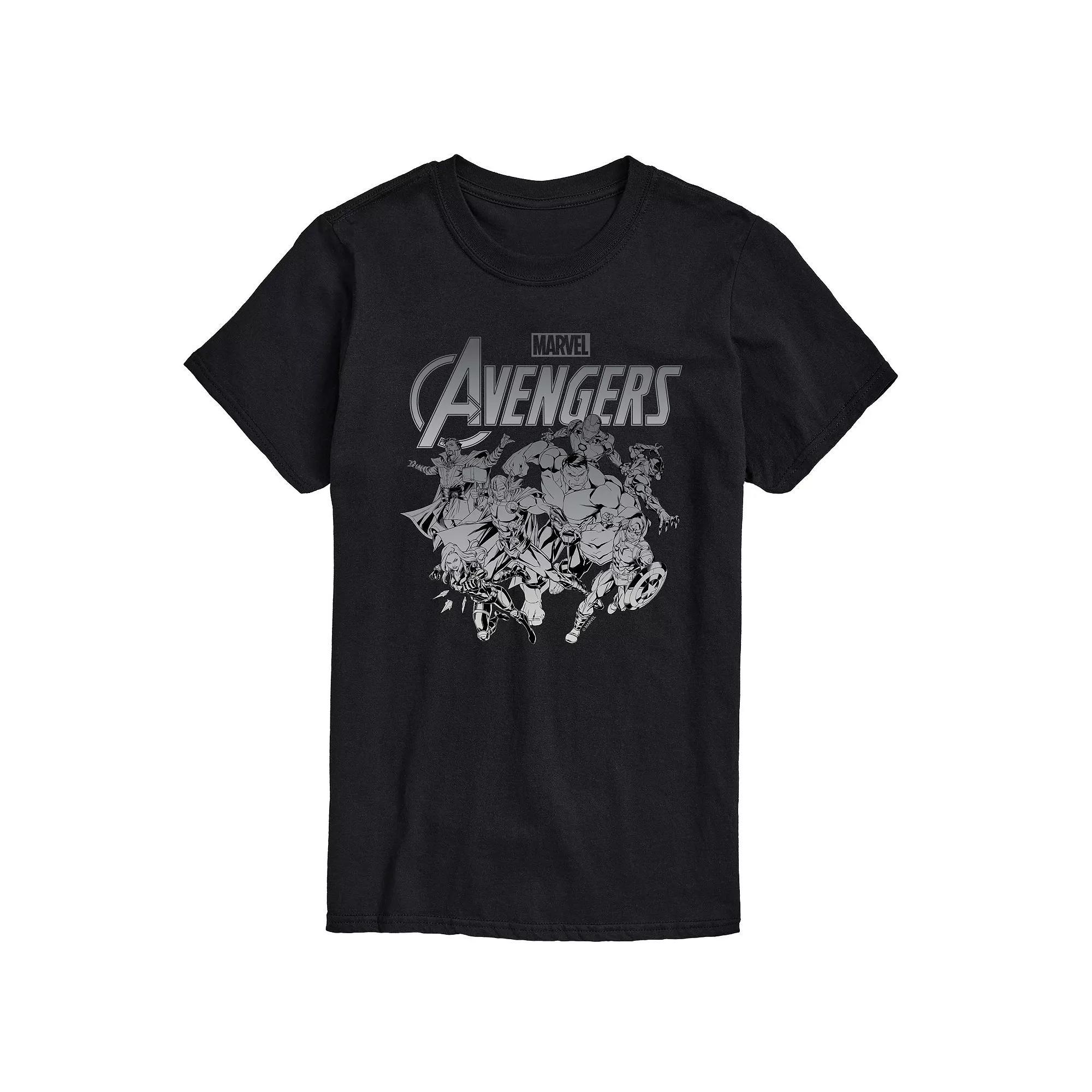 Big & Tall Marvel Avengers Group Logo Graphic Tee, Men's,  Product Image