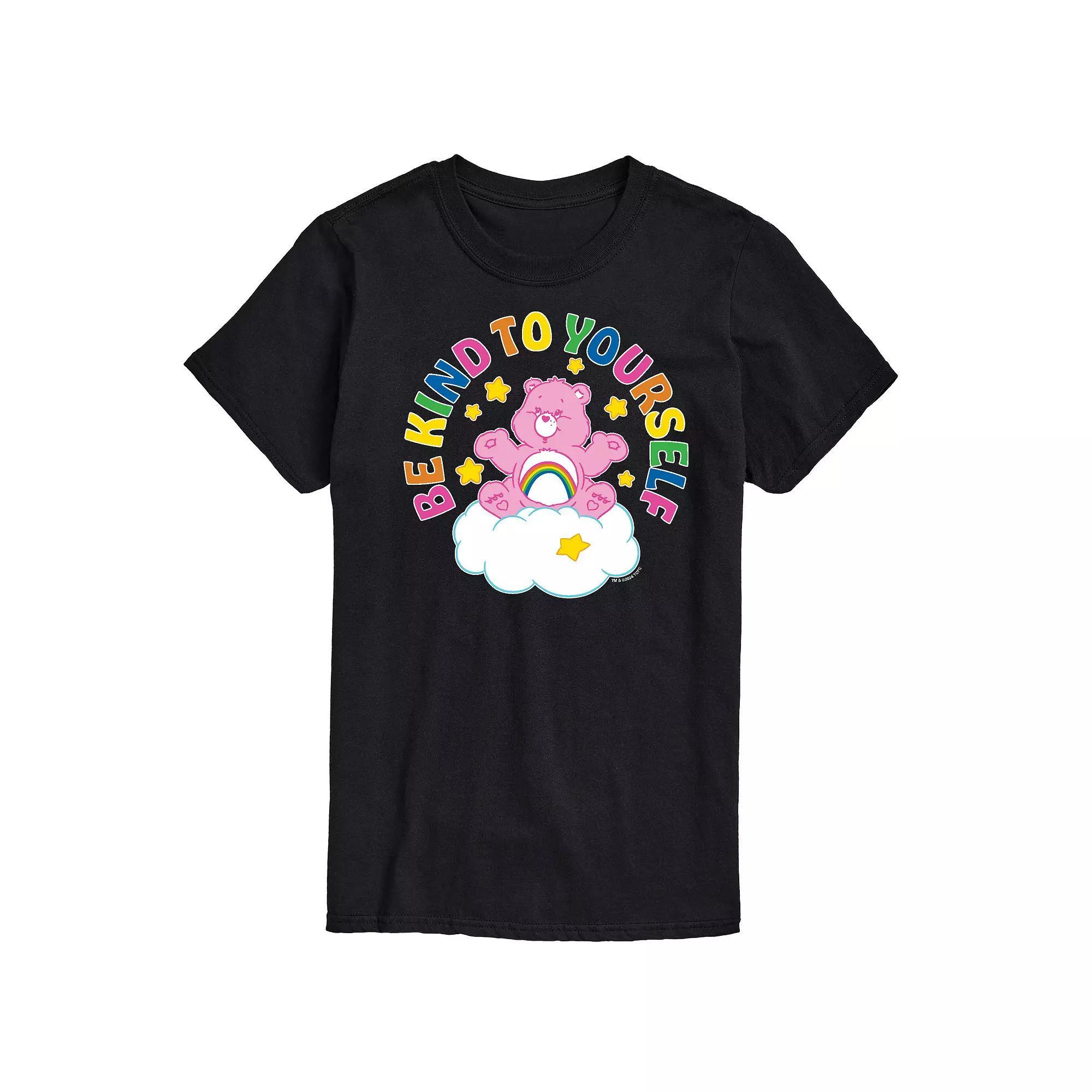 Men's Care Bears Be Kind To Yourself Graphic Tee, Size: Small, Black Product Image