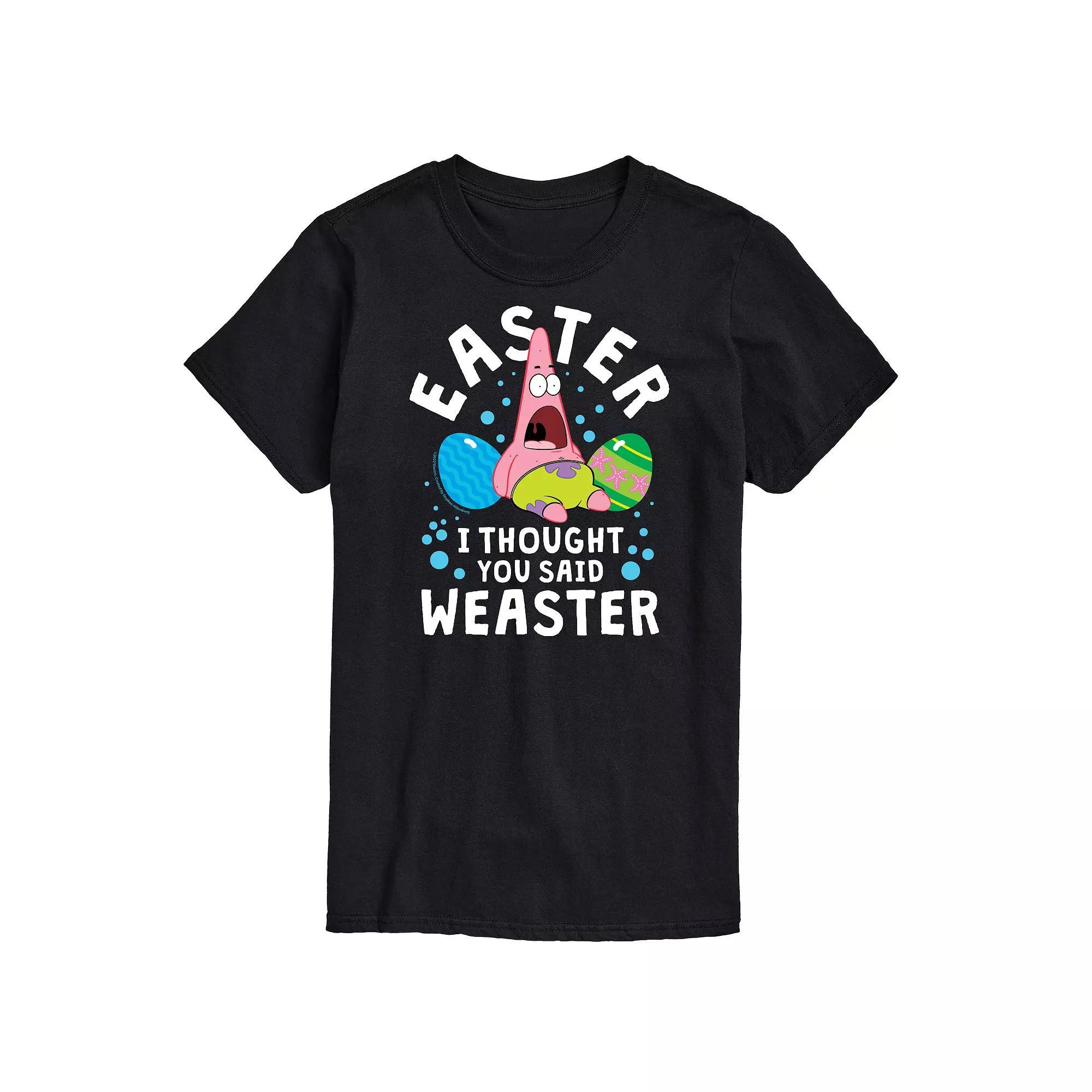 Big & Tall Nickelodeon Spongebob Squarepants Easter Weaster Graphic Tee, Men's, Size: 6XB, Black Product Image