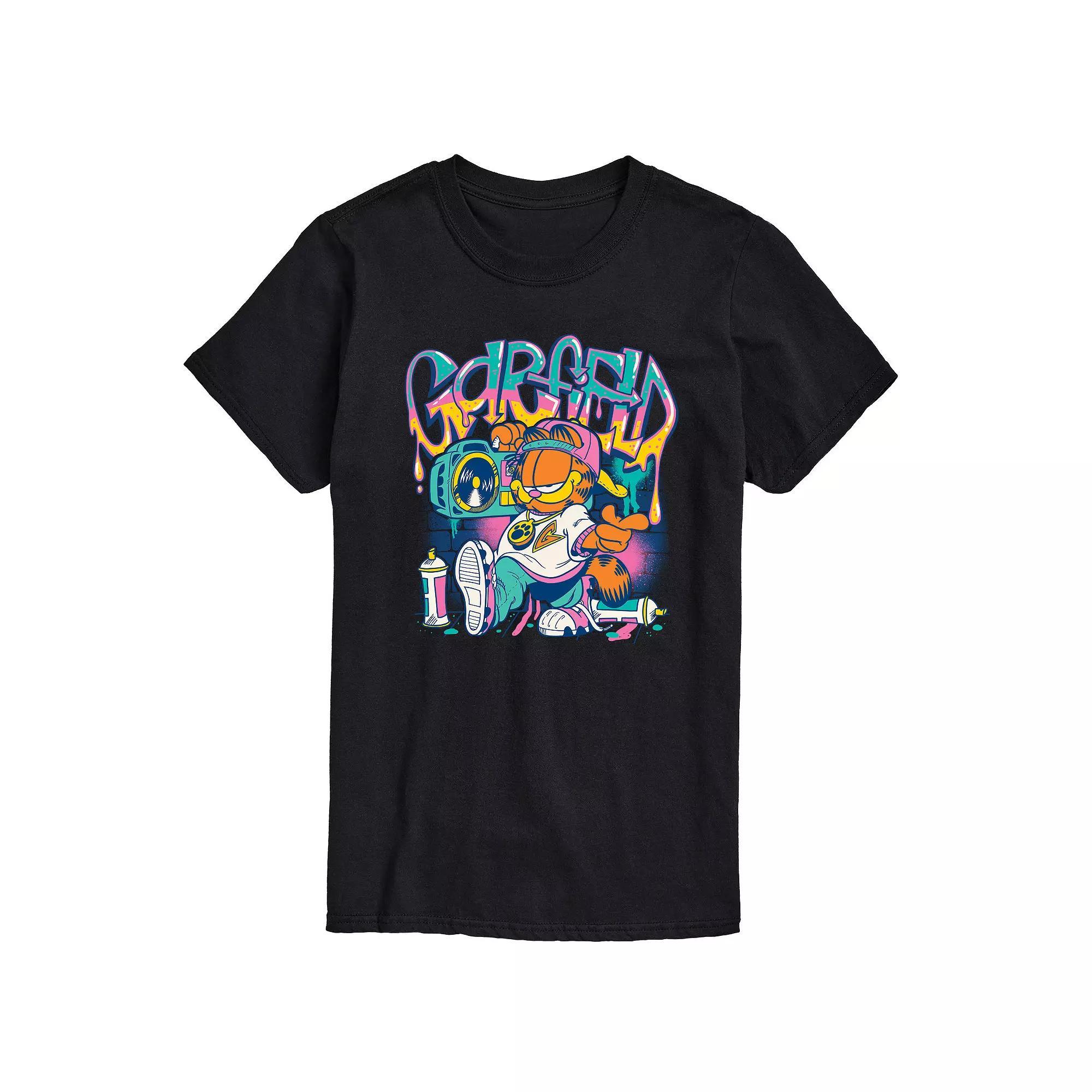 Big & Tall Garfield Graffiti Graphic Tee, Men's,  Product Image