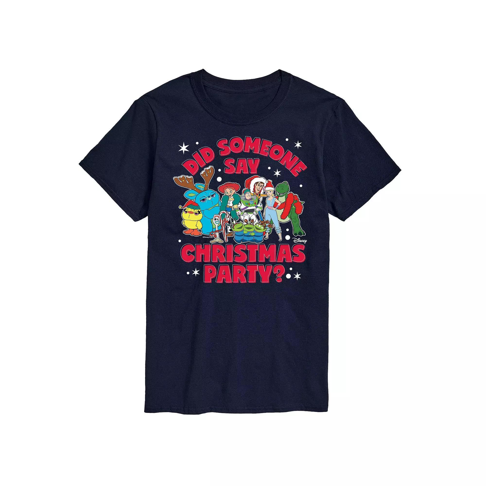 Disney / Pixar's Toy Story 4 Men's Christmas Party Graphic Tee, Size: XL, Blue Product Image