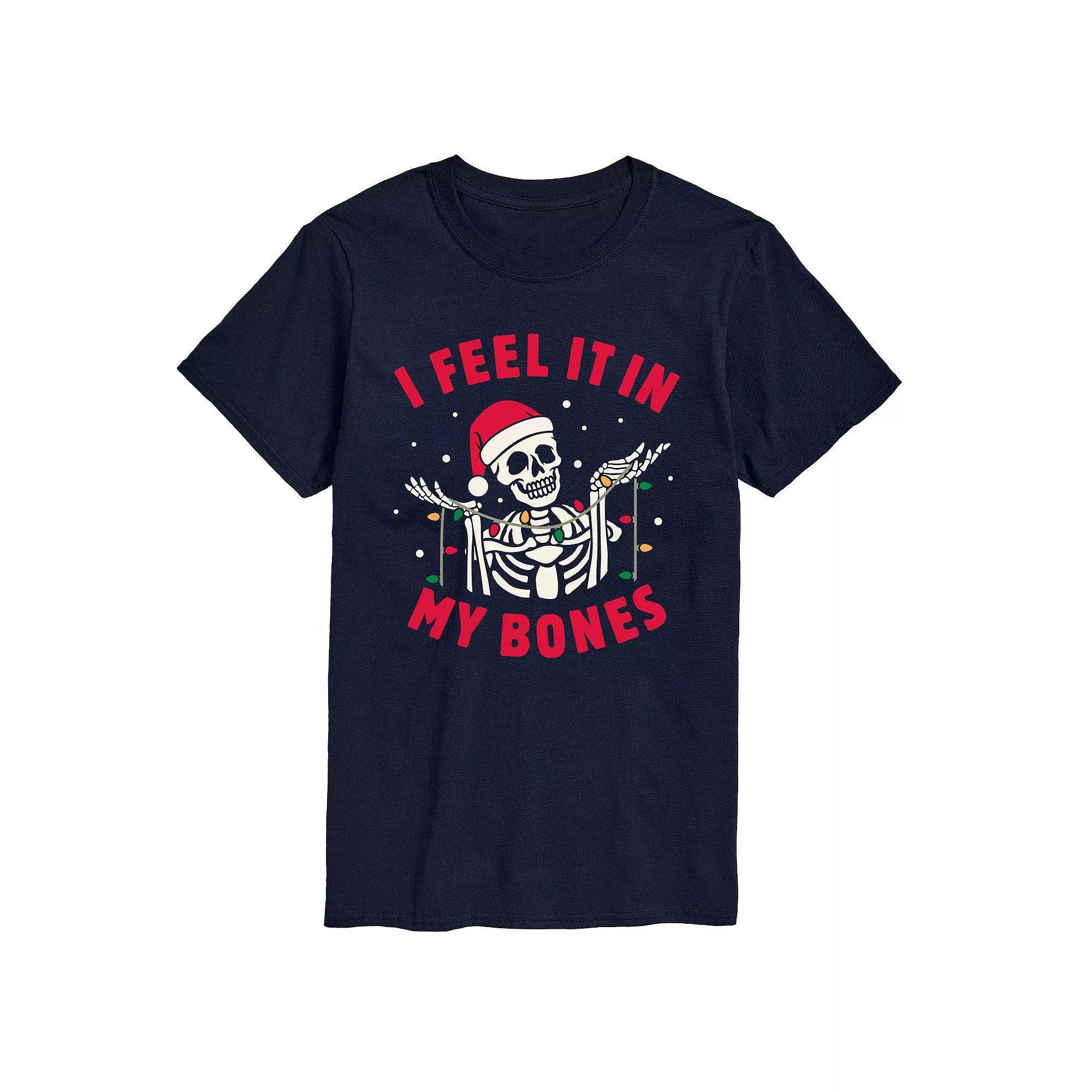 Men's I Feel It In My Bones Tee, Size: XS, Blue Product Image