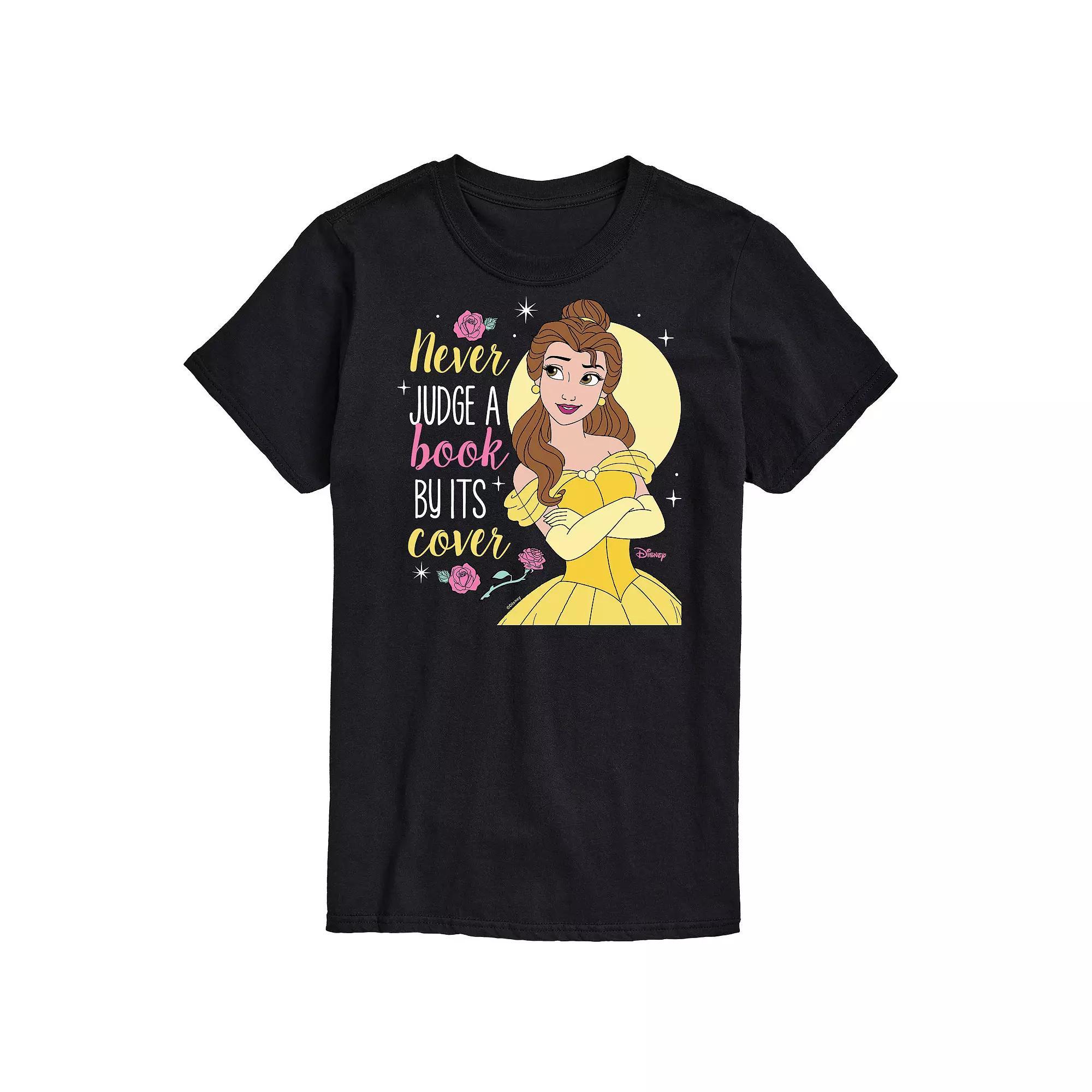 Disney Princess Big & Tall Never Judge Book By Its Cover Graphic Tee, Men's, Size: 4XL Tall, Black Product Image