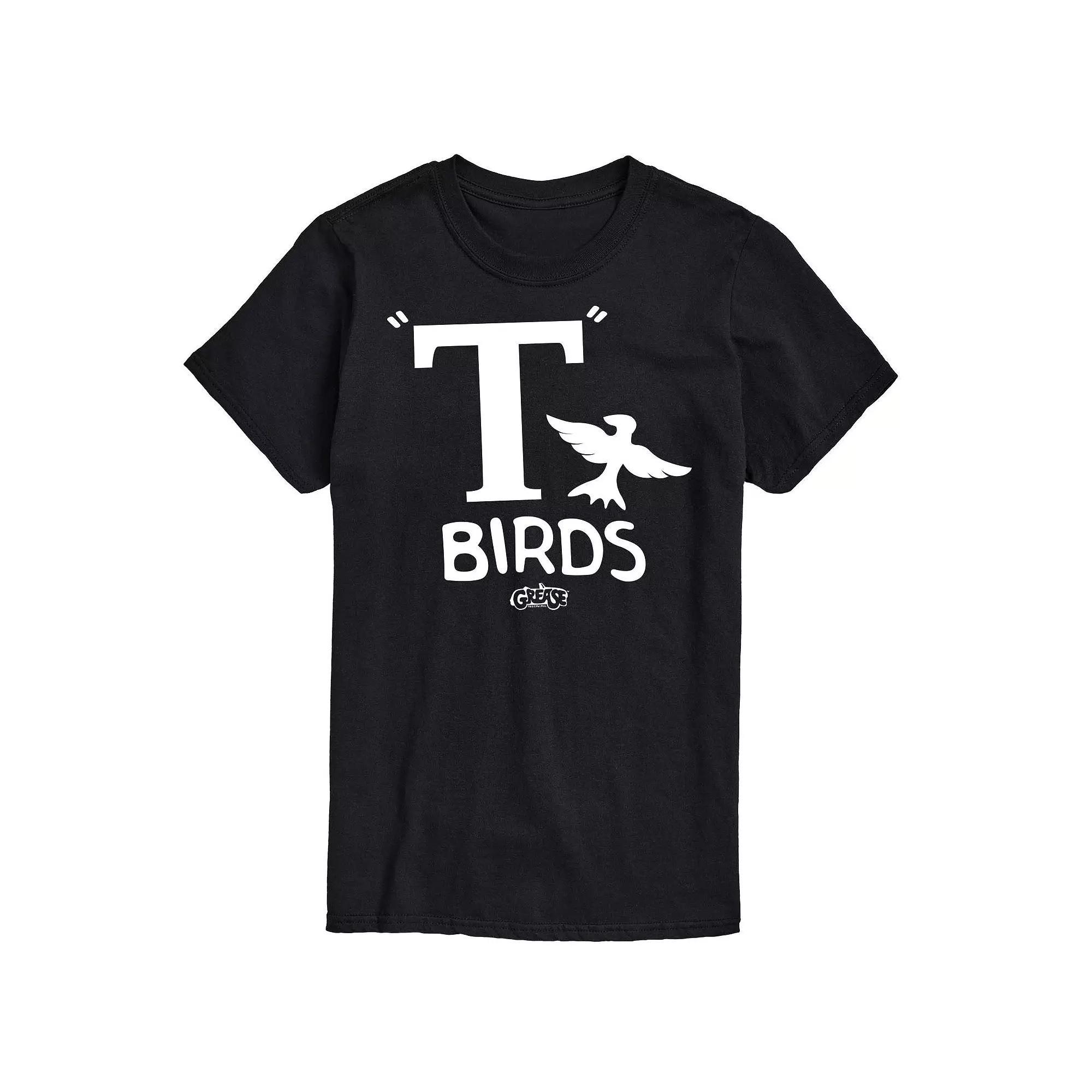 Big & Tall Grease T Birds Graphic Tee, Men's, Size: 4XL Tall, Black Product Image