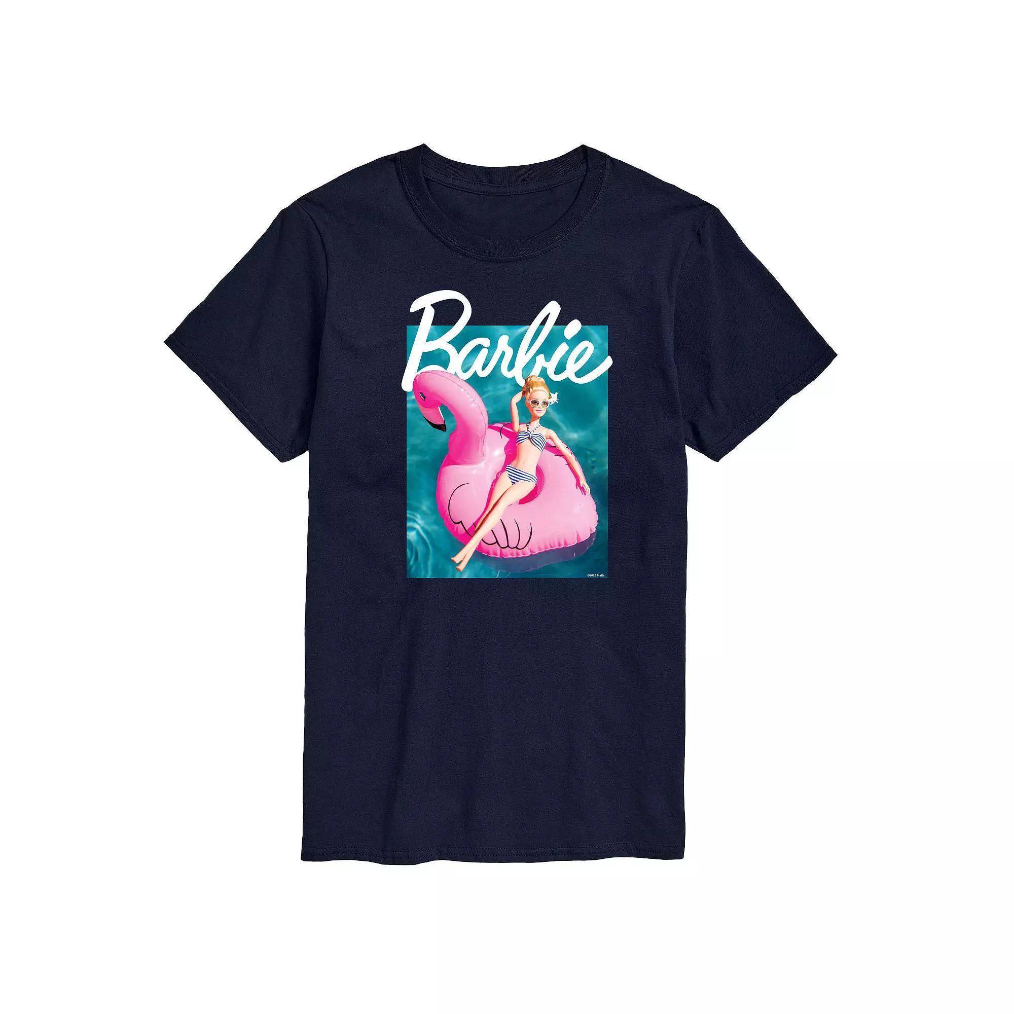 Big & Tall Barbie® Pool Flamingo Graphic Tee, Men's,  Product Image