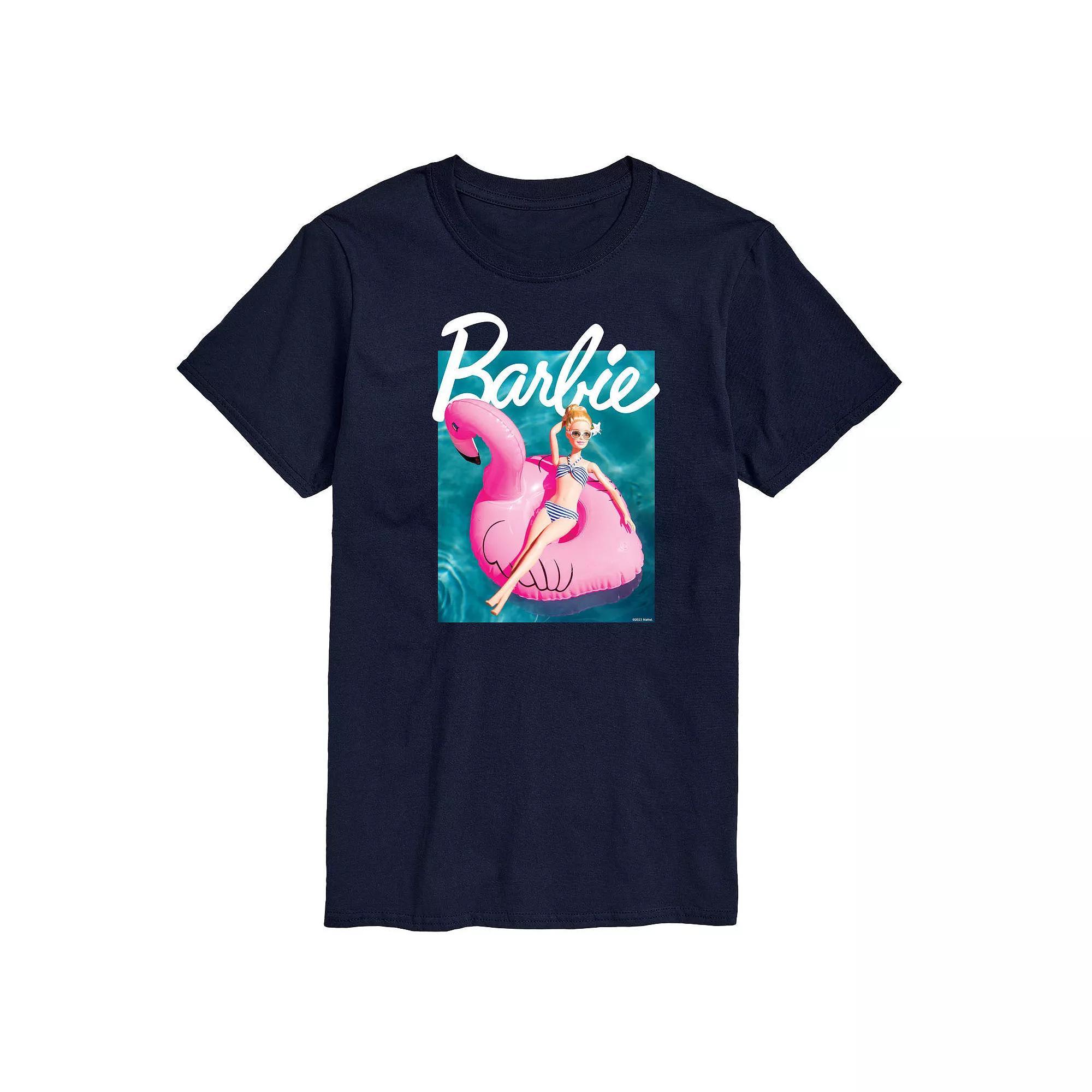 Big & Tall Barbie® Pool Flamingo Graphic Tee, Men's,  Product Image