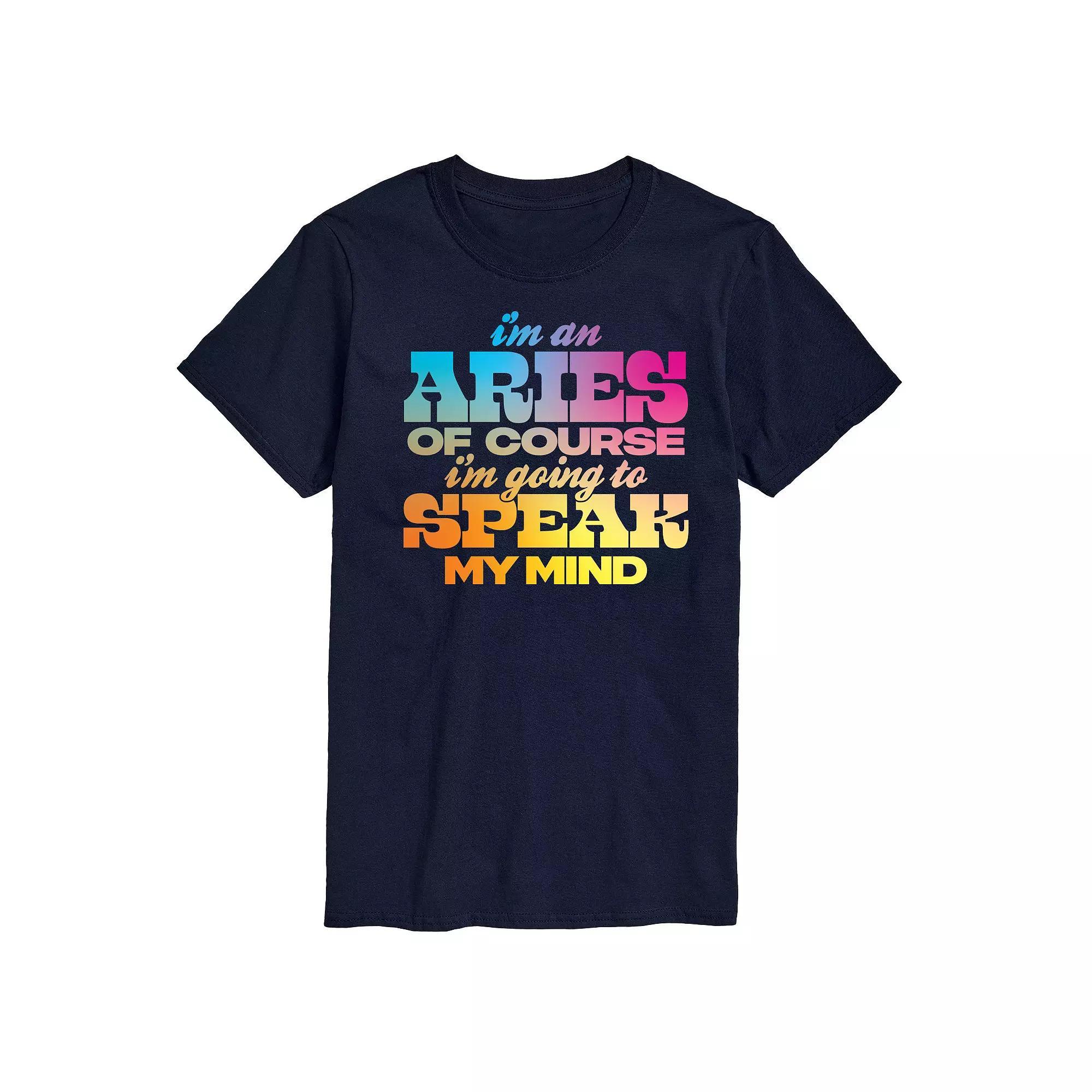 Men's Aries Speak My Mind Graphic Tee,  Product Image