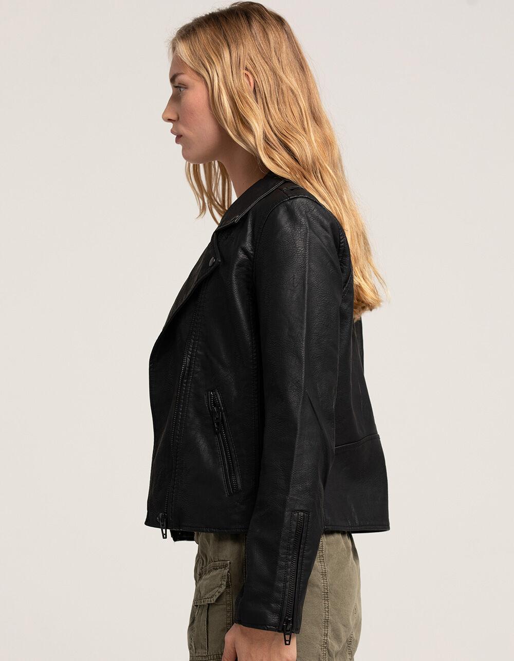 BLANK NYC Vegan Leather Moto Womens Jacket Product Image