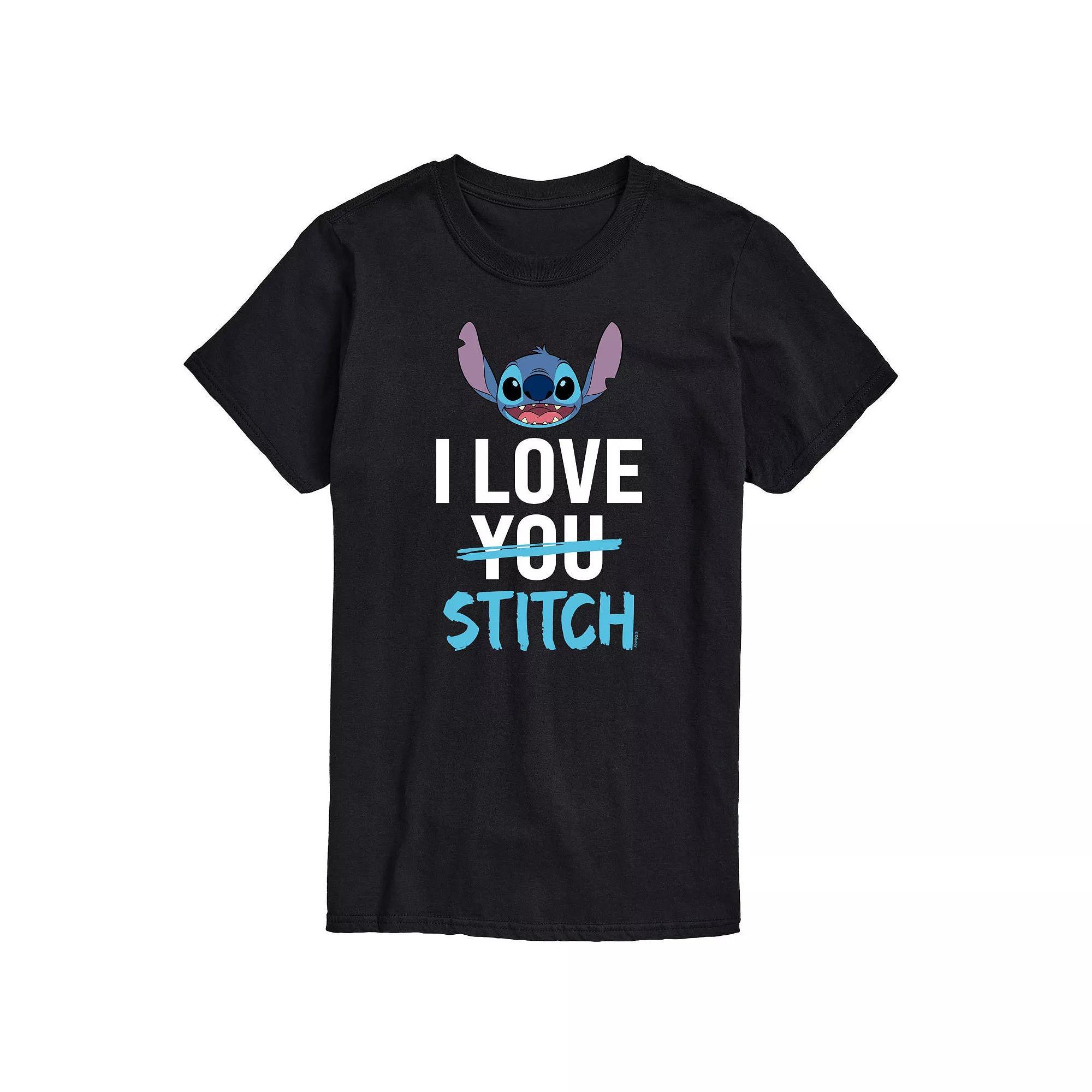 Disney's Lilo & Stitch Big & Tall I Love Stitch Big & Tall Graphic Tee, Men's,  Product Image