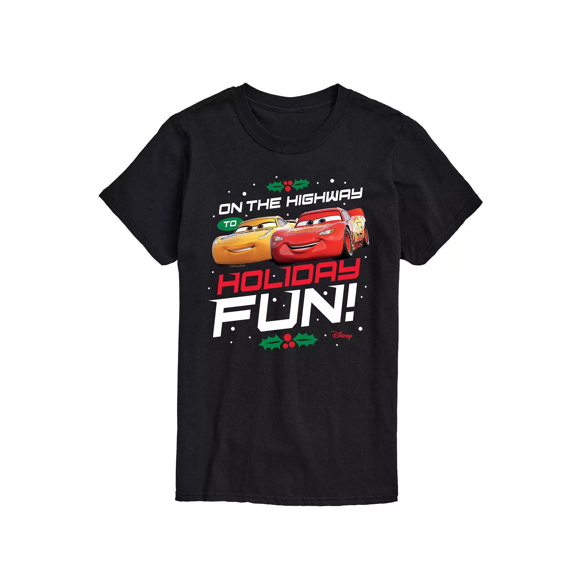 Disney's Cars Big & Tall Highway To Holiday Fun Graphic Tee, Men's, Size: 5XB, Black Product Image