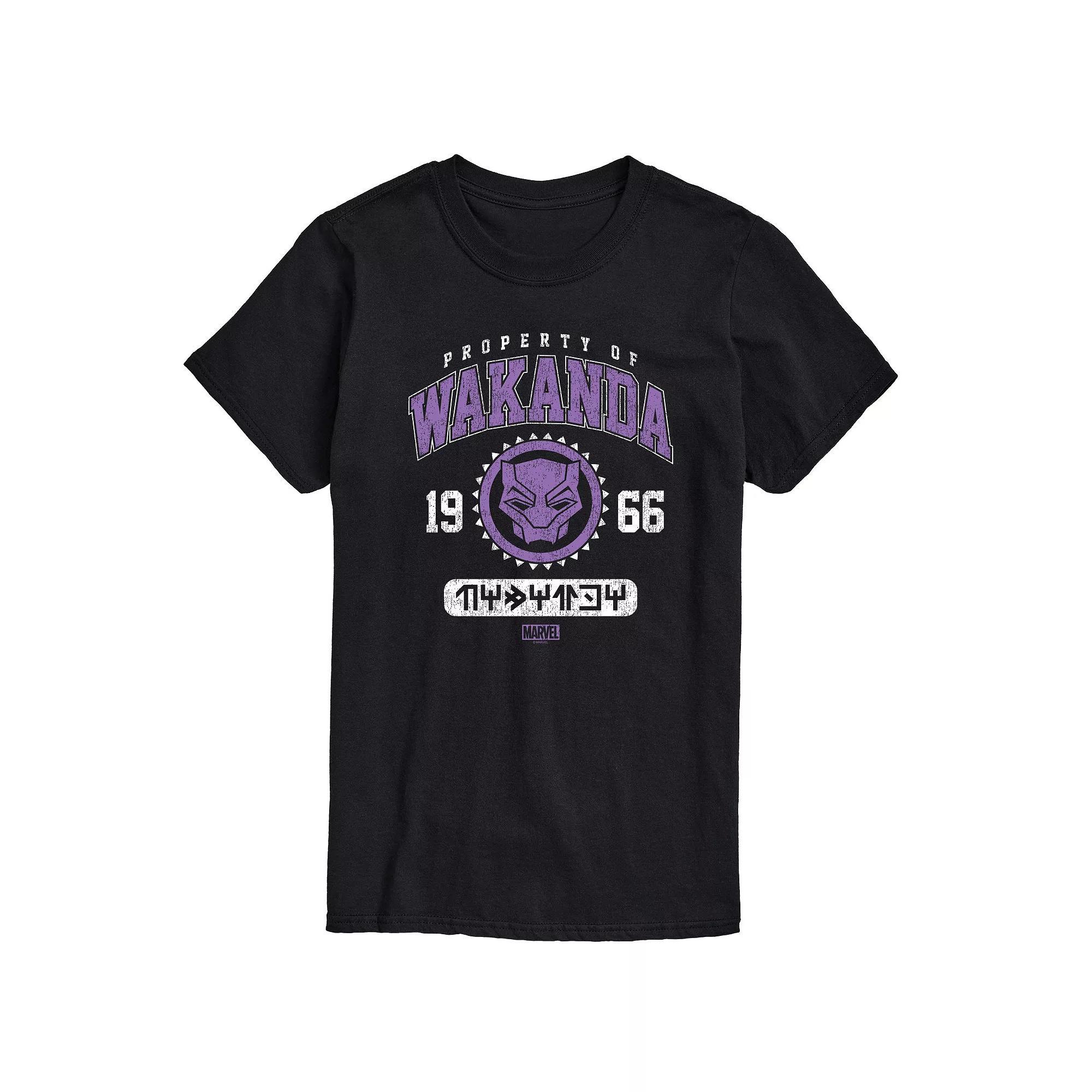 Big & Tall Marvel Black Panther Property Of Wakanda Graphic Tee, Men's,  Product Image