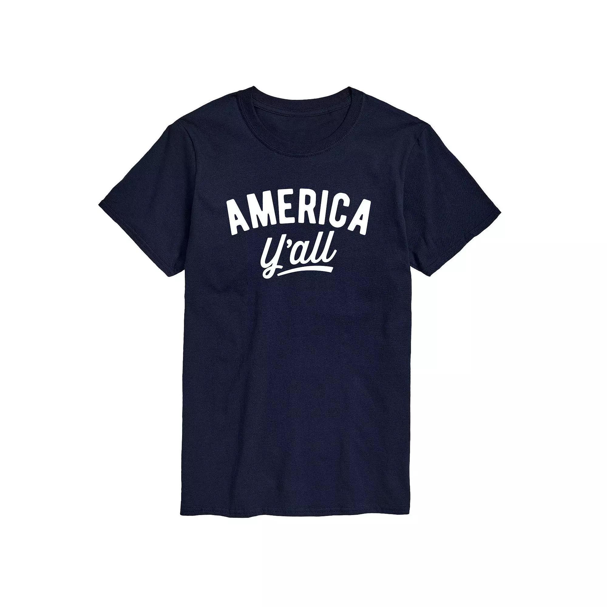 Big & Tall America Yall Tee, Men's, Size: 6XB, Blue Product Image