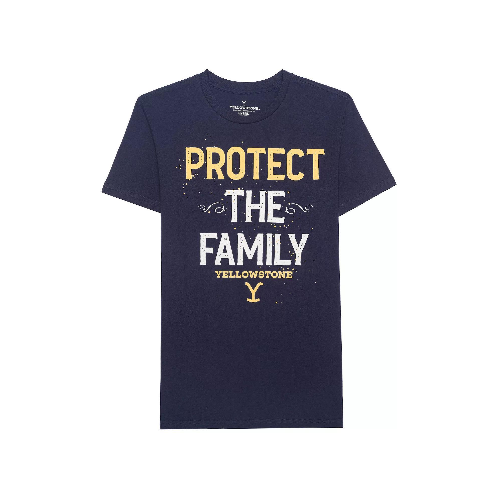 Men's Protect The Family Graphic Tee, Size: Large, Blue Product Image