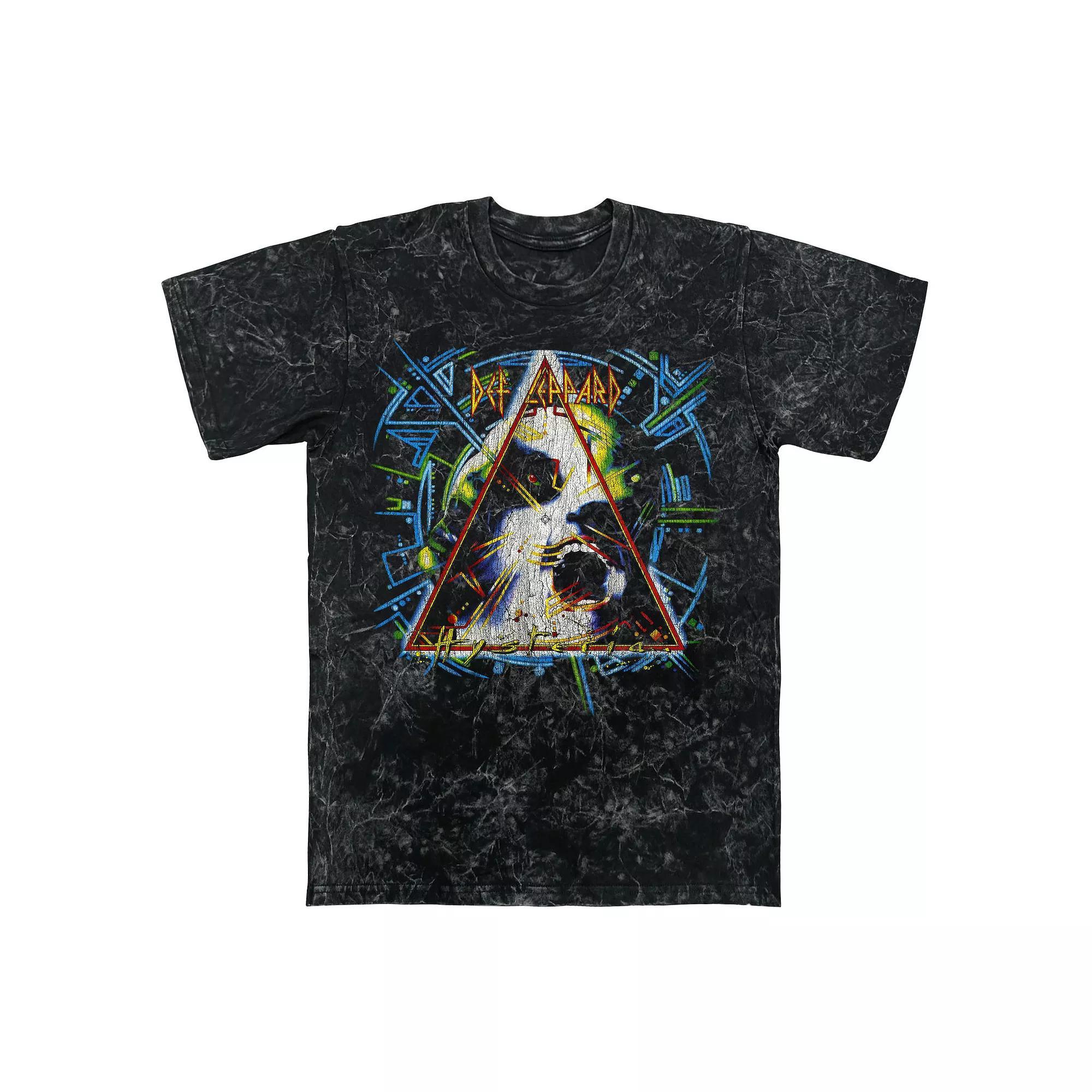 Men's Def Leppard Hysteria Mineral Wash Graphic Tee,  Product Image