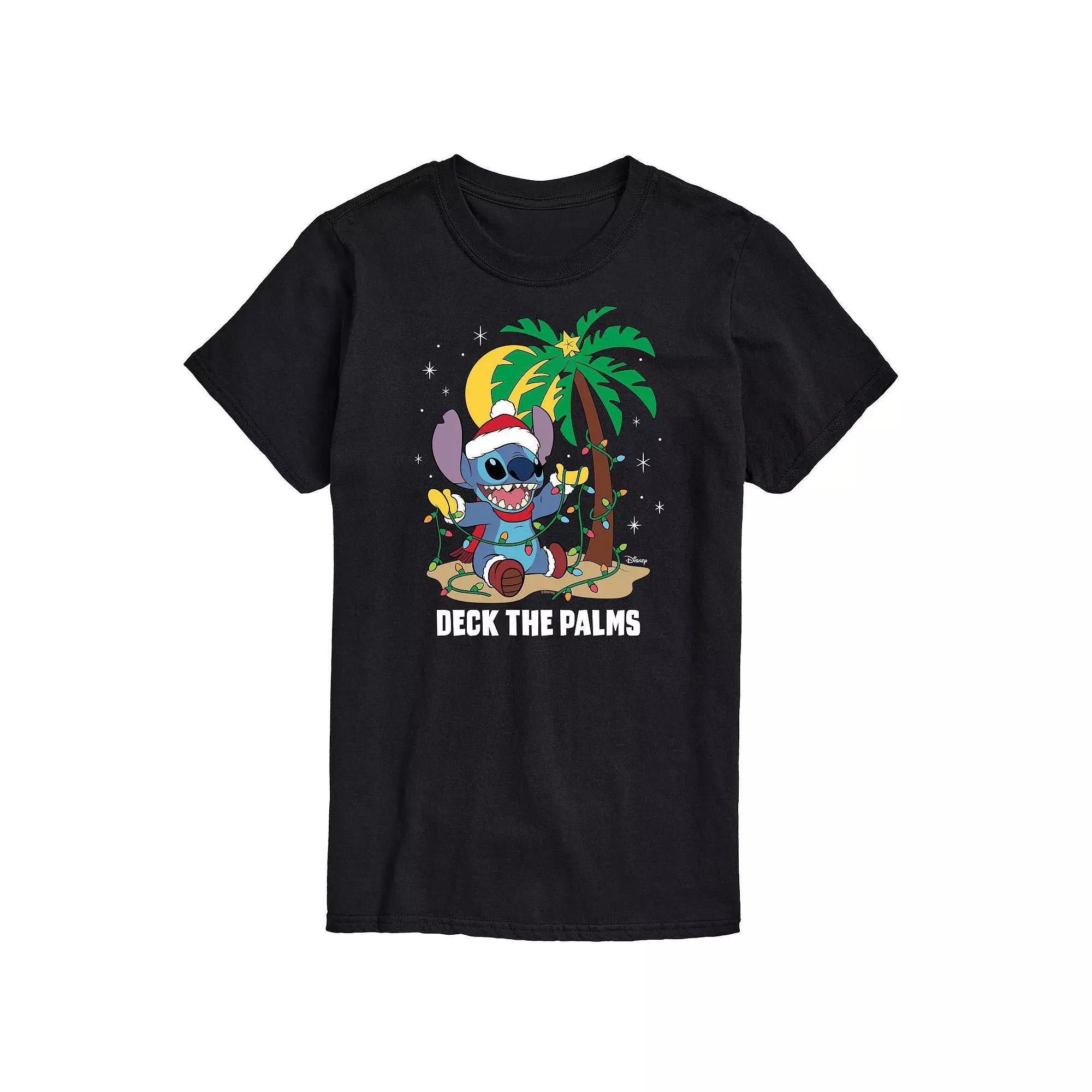 Disney's Lilo & Stitch Big & Tall Deck The Palms Graphic Tee, Men's,  Product Image