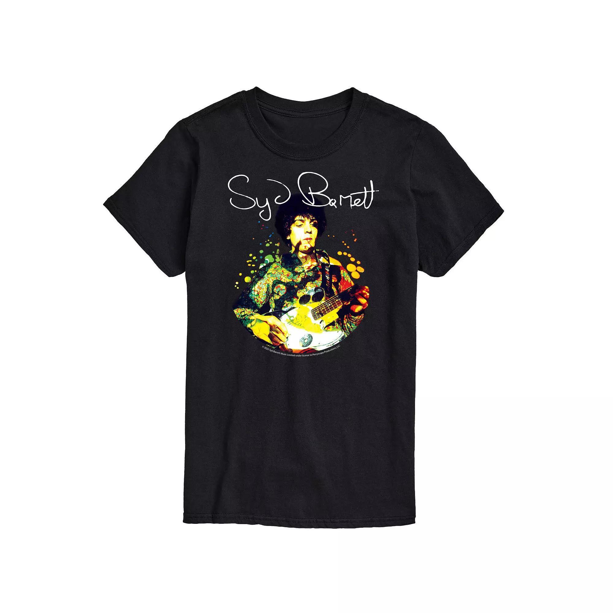 Men's Syd Barrett Psychedelic Graphic Tee, Size: XXL, Black Product Image