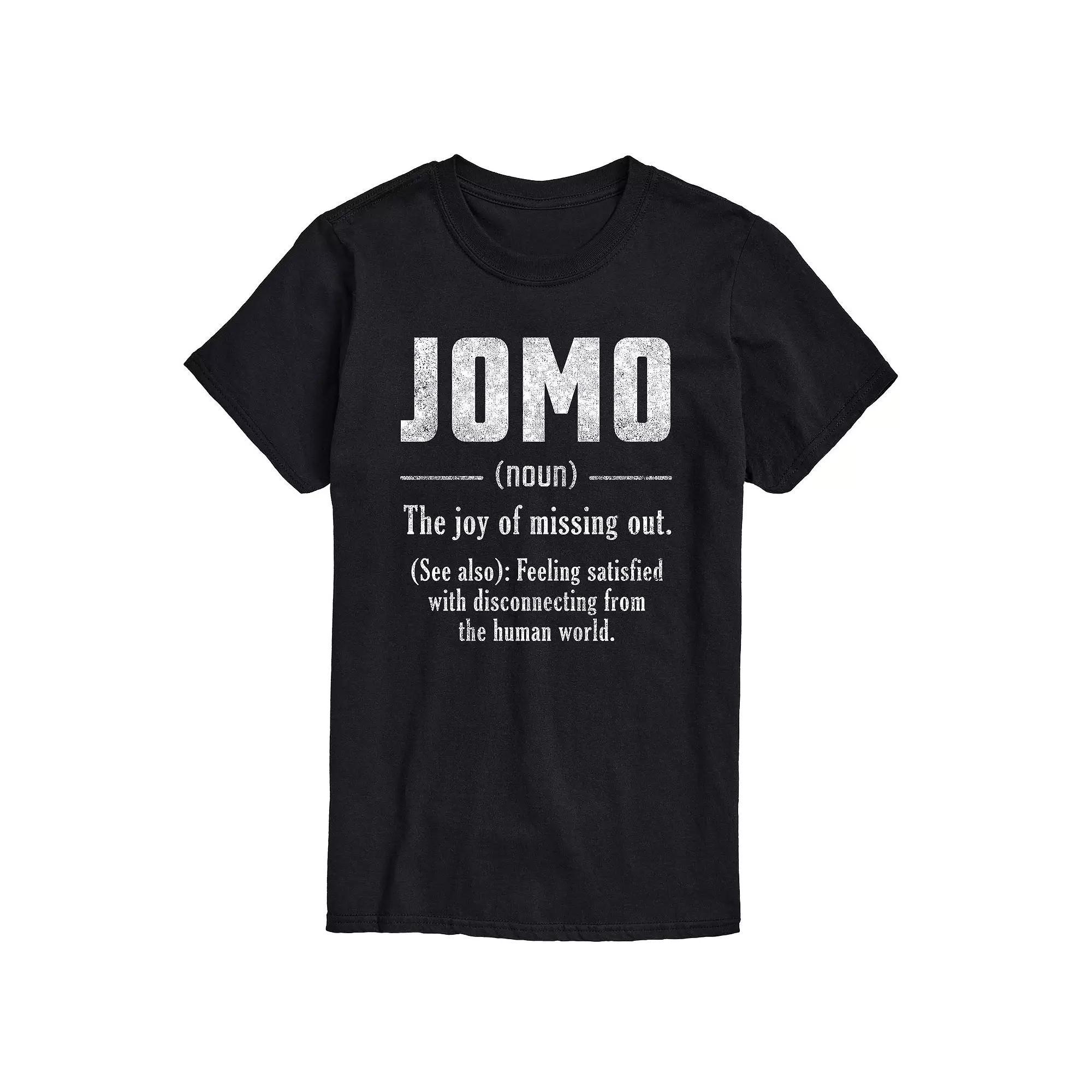 Men's JOMO Graphic Tee, Size: XL, Black Product Image