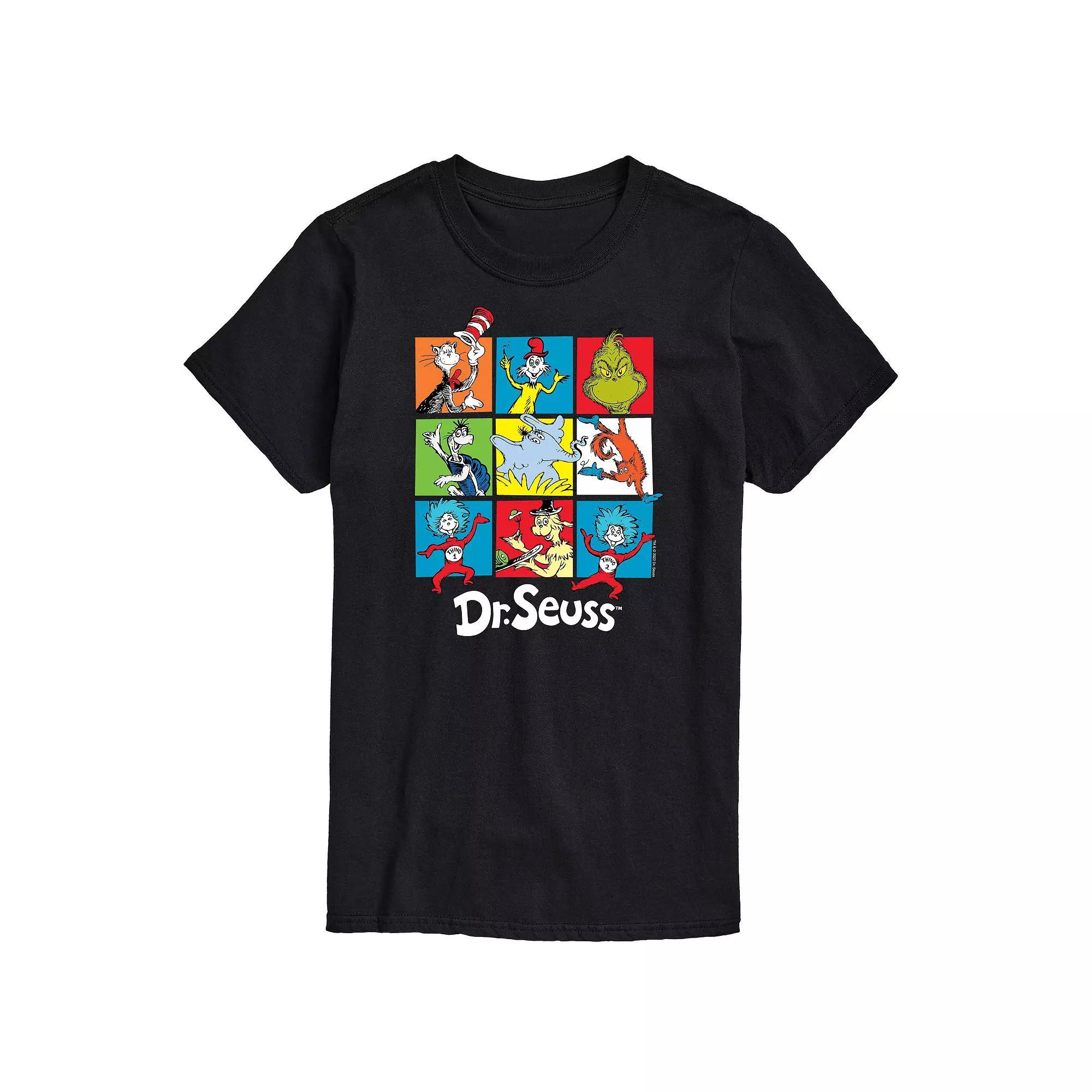 Big & Tall Dr Seuss Grid Tee, Men's,  Product Image