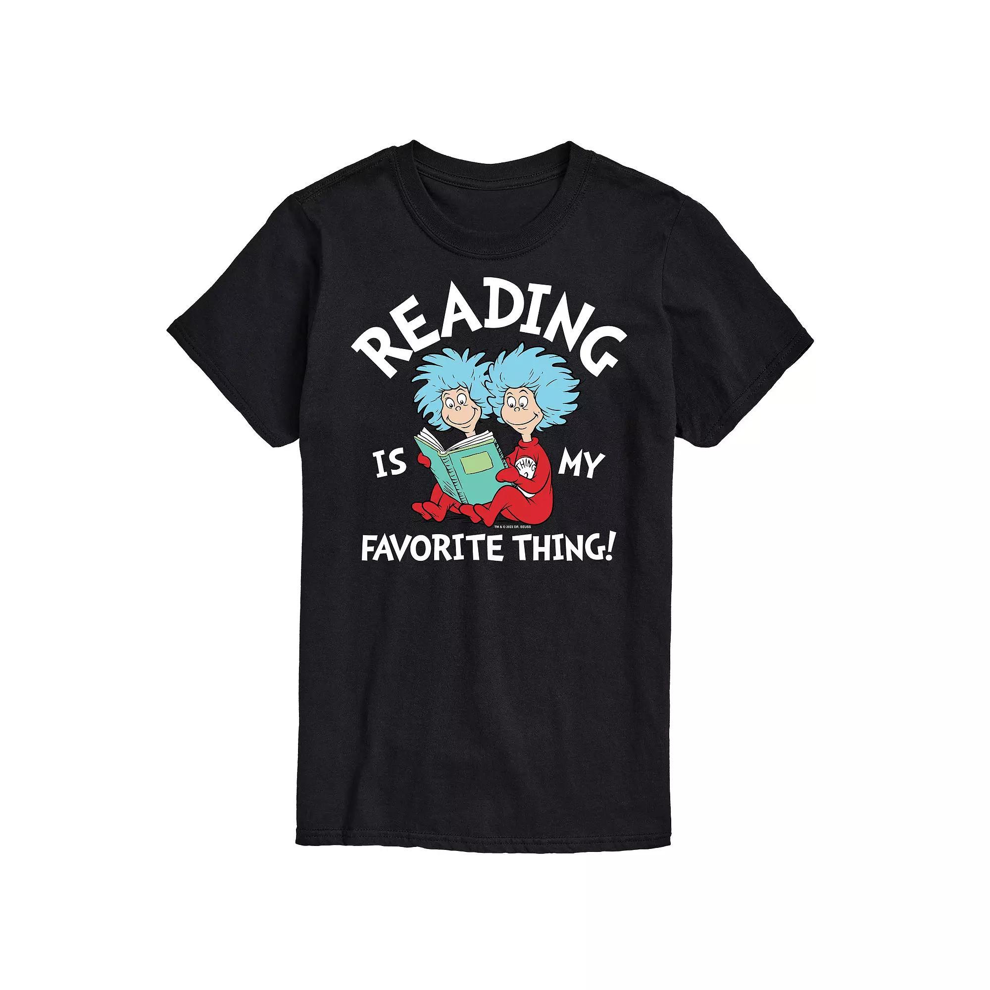 Big & Tall Dr. Seuss Reading Is My Favorite Graphic Tee, Men's, Size: XXL Tall, Black Product Image