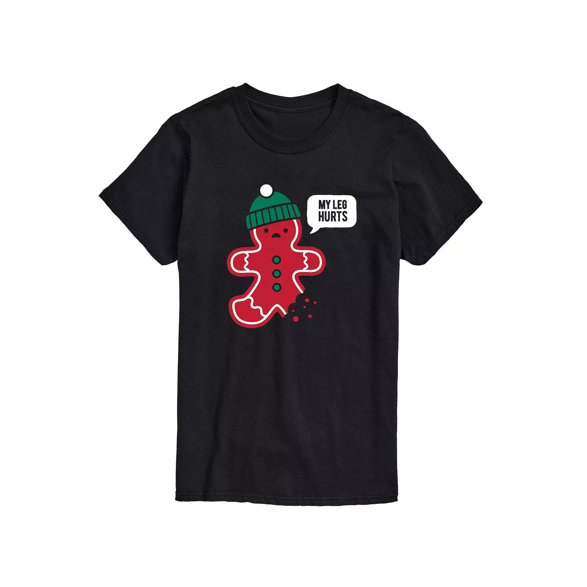 Big & Tall Cactus Christmas Tree Tee, Men's, Size: XXL Tall, Black Product Image