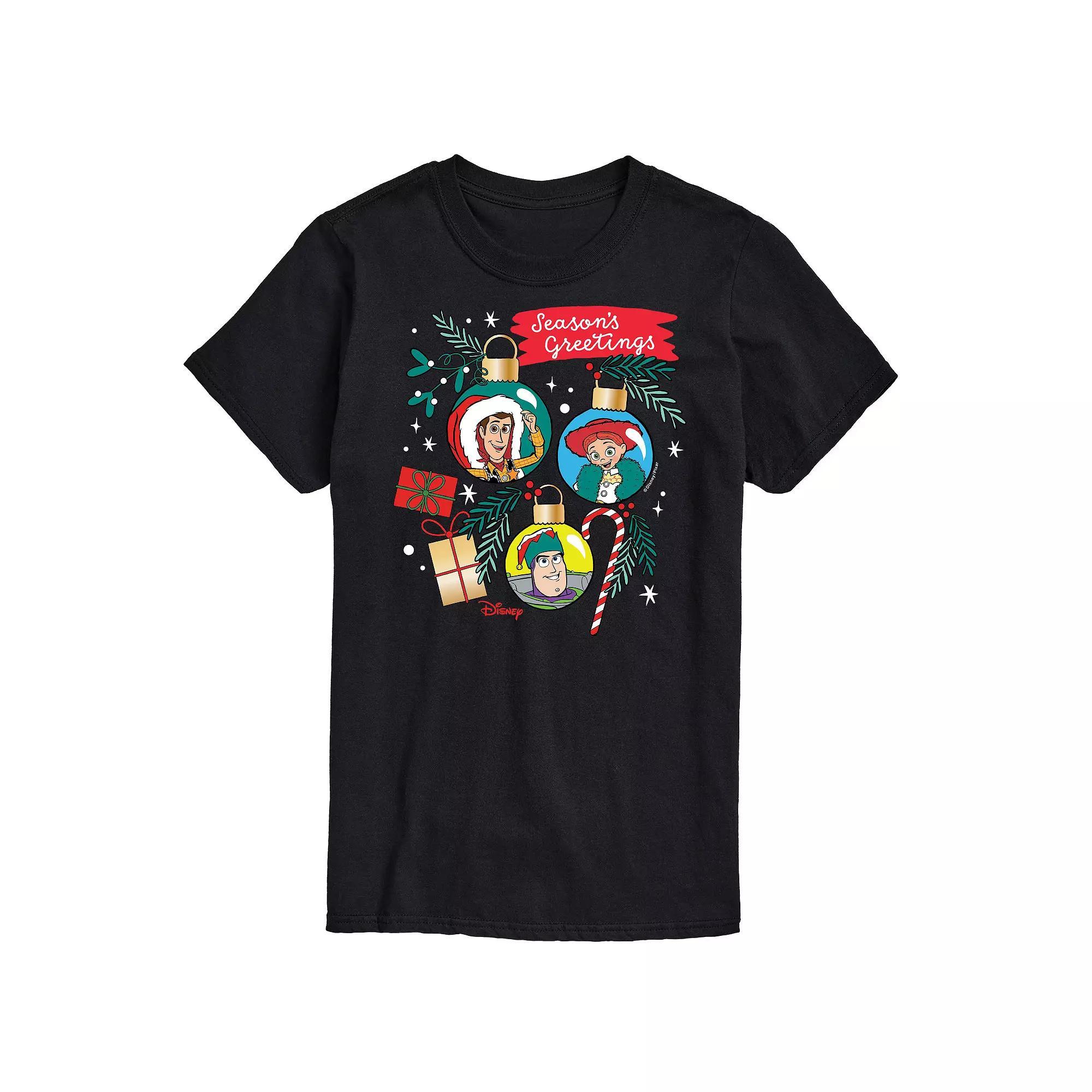 Disney / Pixar's Toy Story Men's Seasons Greetings Graphic Tee,  Product Image