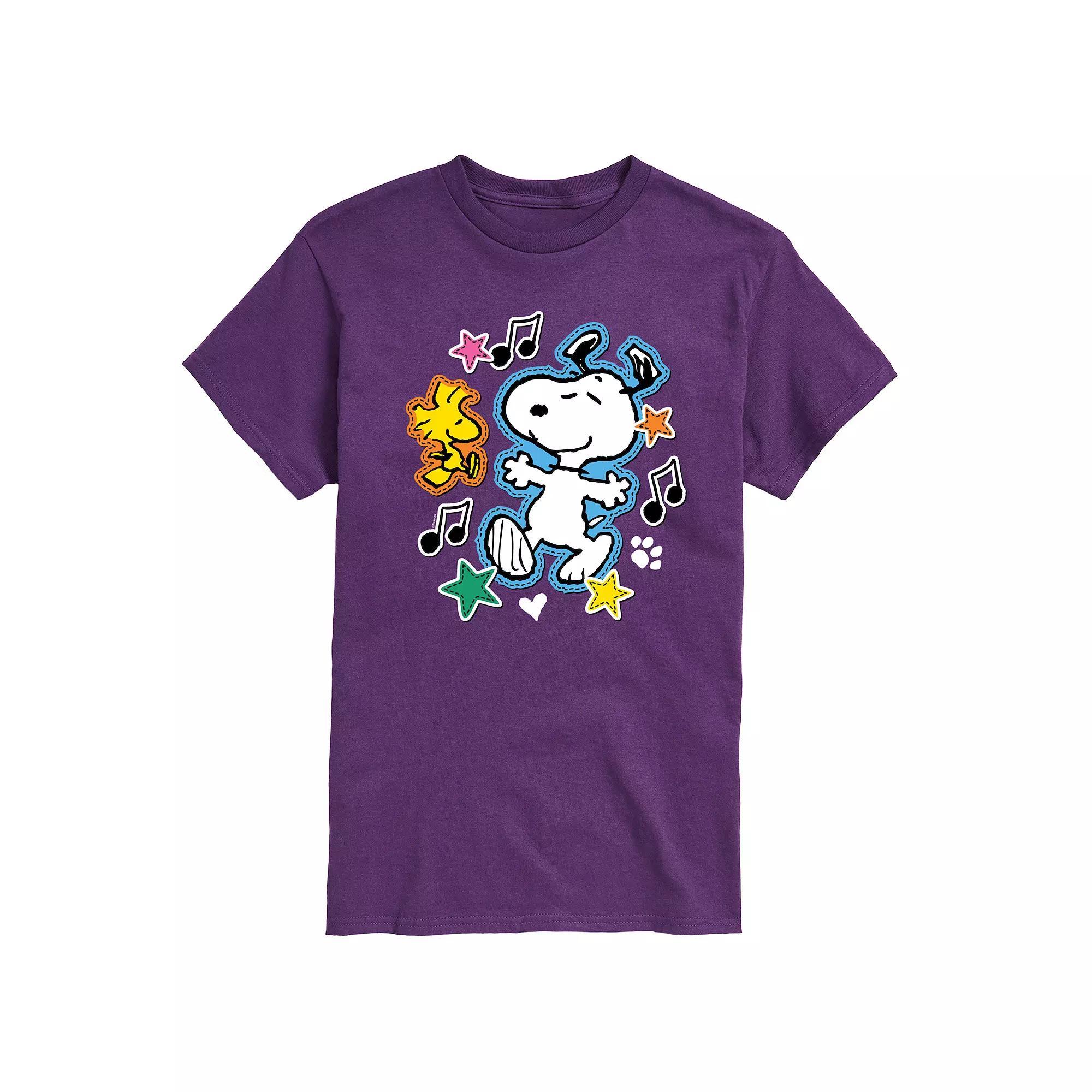 Men's Peanuts Snoopy Woodstock Graphic Tee,  Product Image