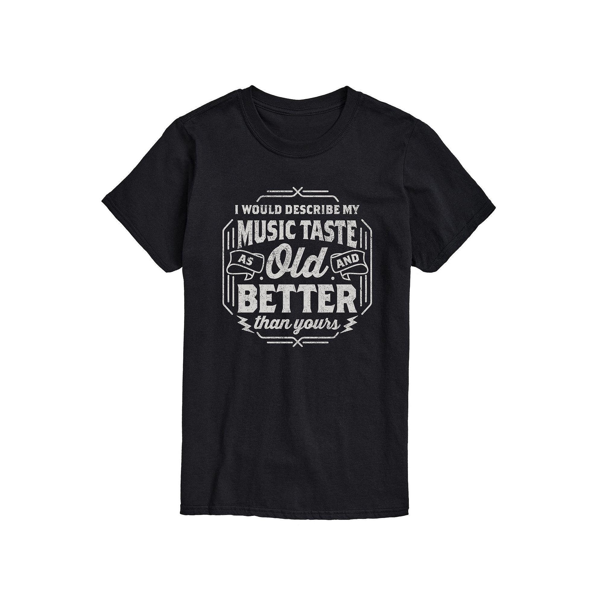 Big & Tall Music Taste Old And Better Tee, Men's,  Product Image