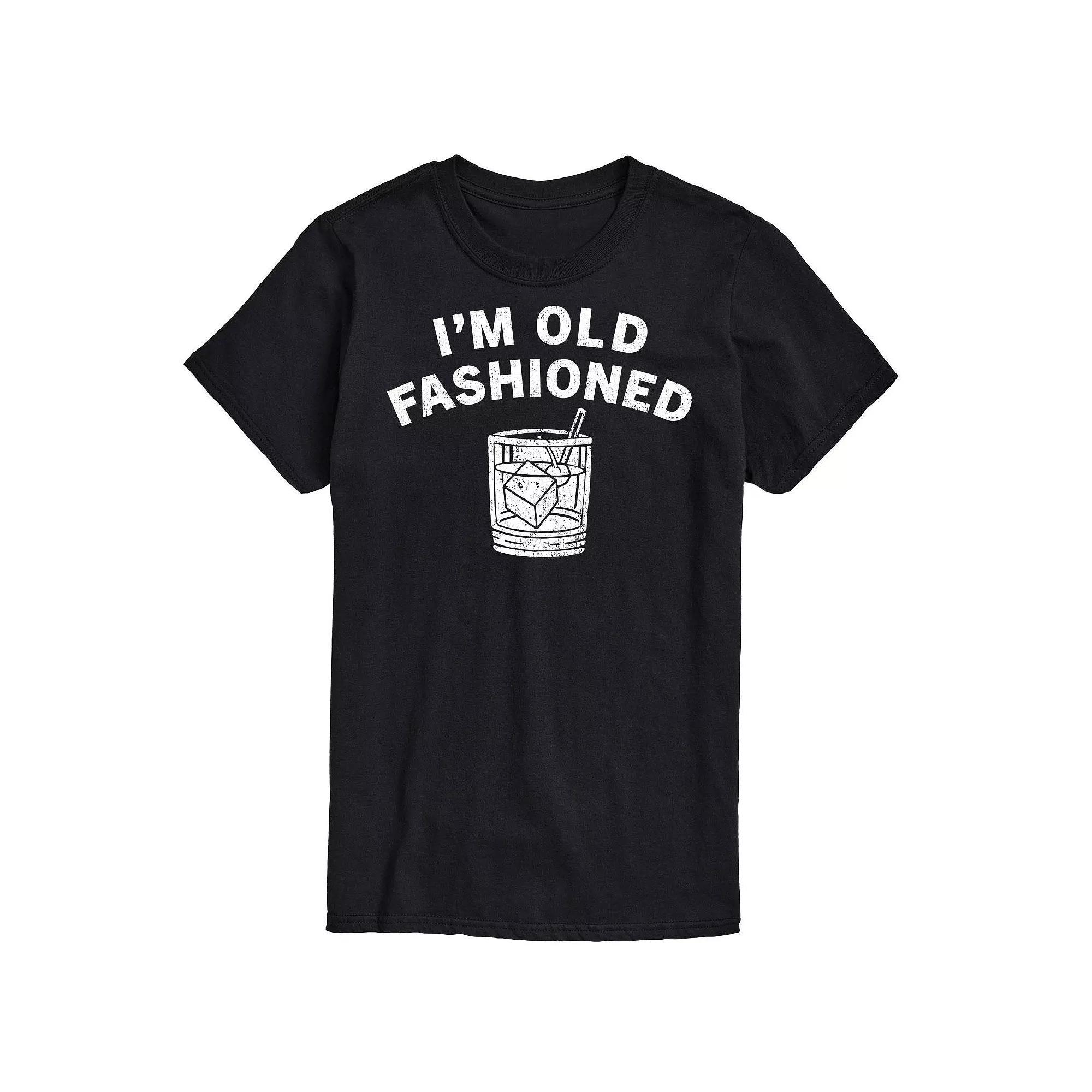 Men's I'm Old Fashioned Tee, Size: Small, Black Product Image