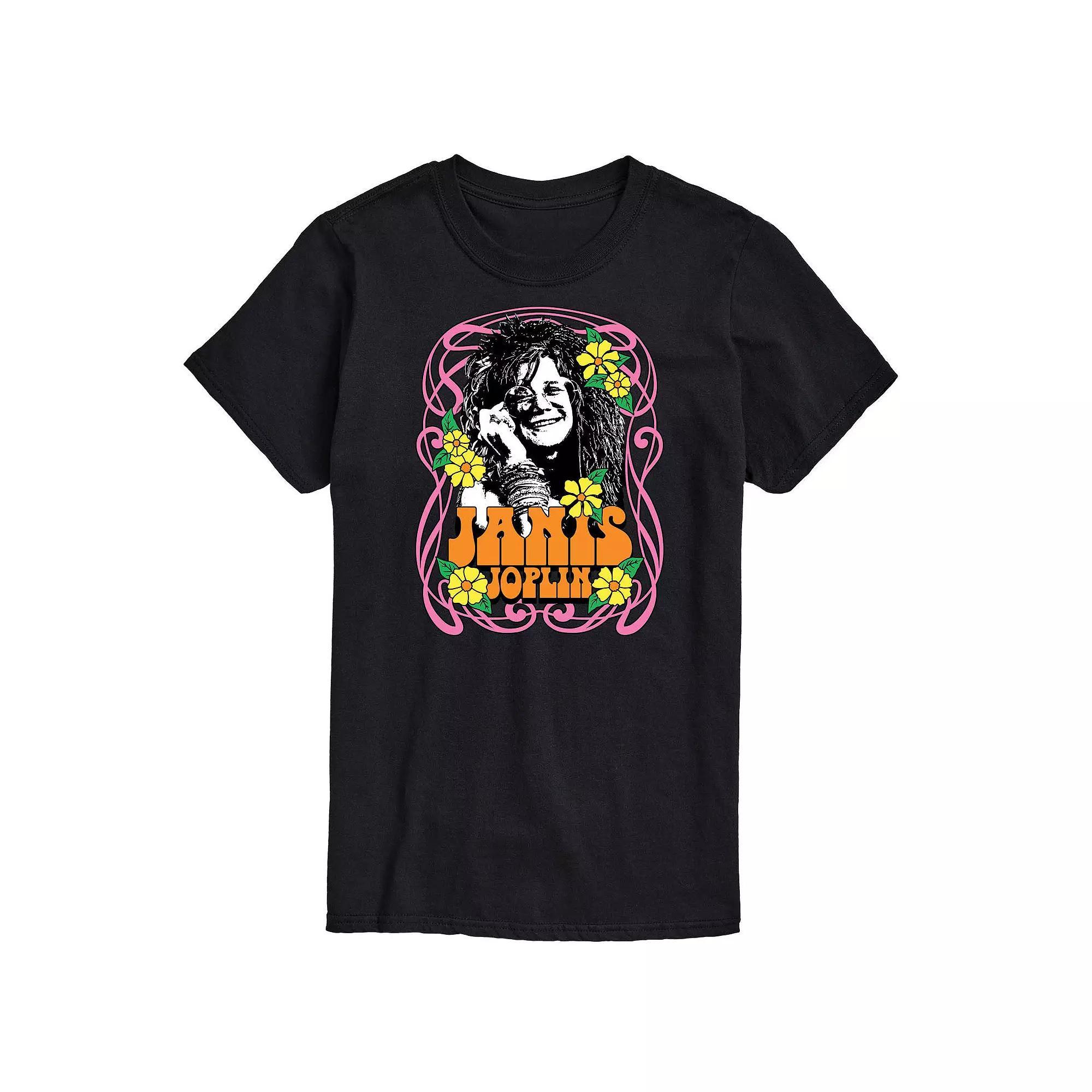 Men's Janis Joplin Flowers Tee,  Product Image