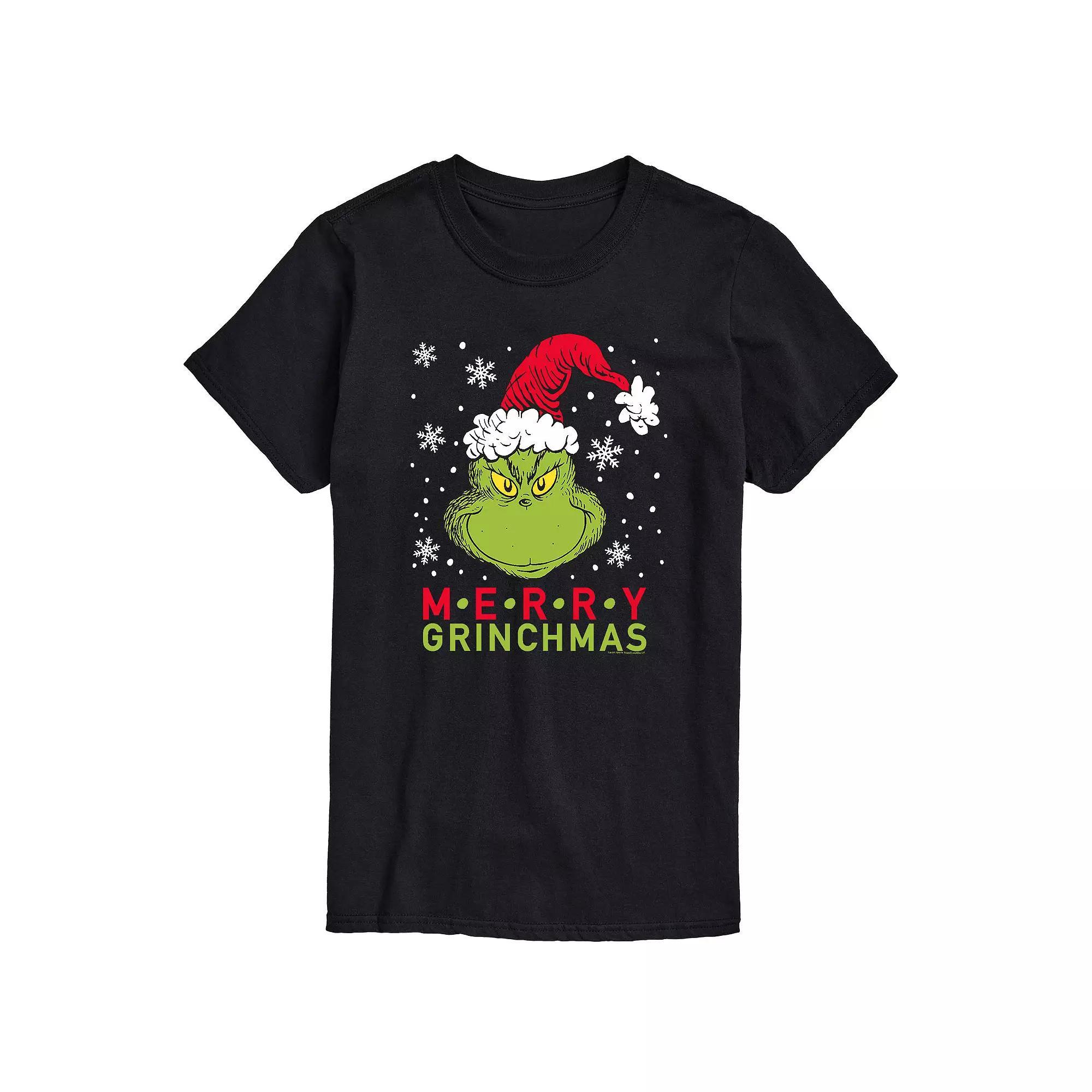 Big & Tall Dr. Seuss Merry Grinchmas Tee, Men's,  Product Image