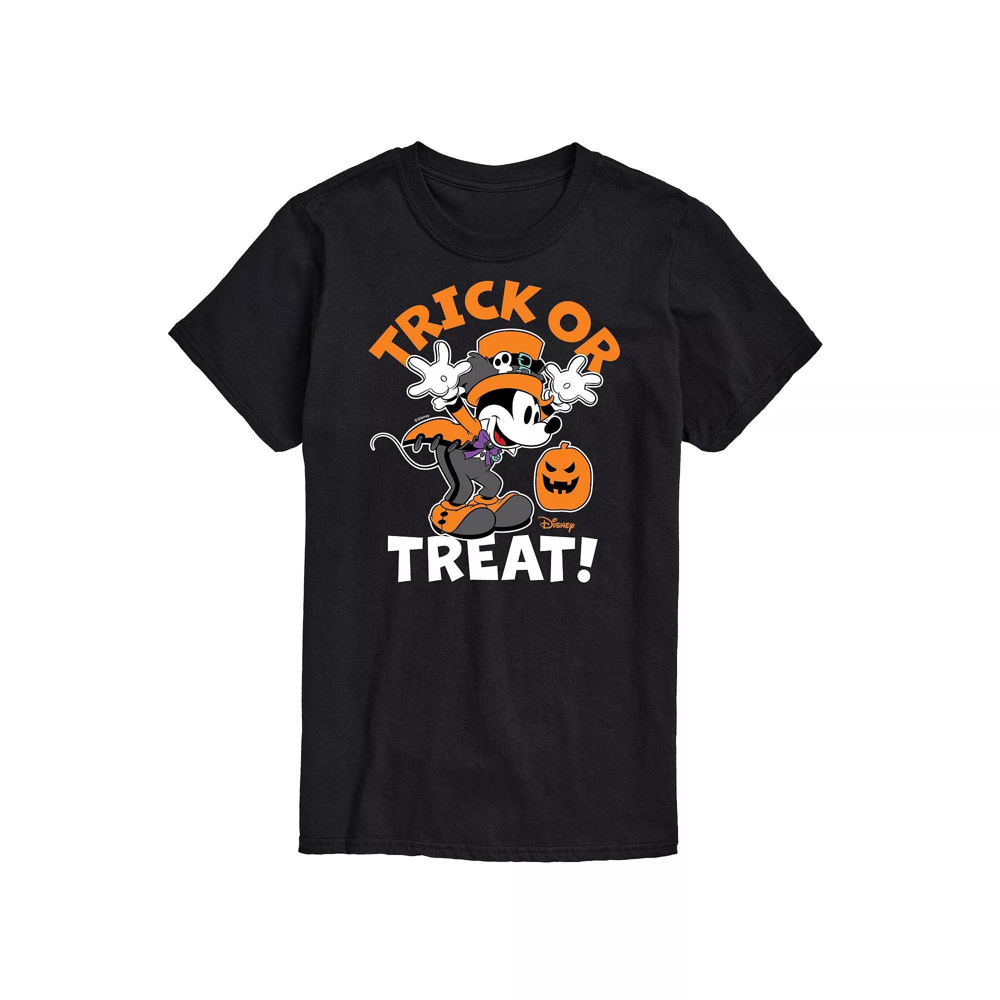 Disney's Mickey Mouse & Friends Big & Tall Trick Or Treat Graphic Tee, Men's, Size: Large Tall, Black Product Image