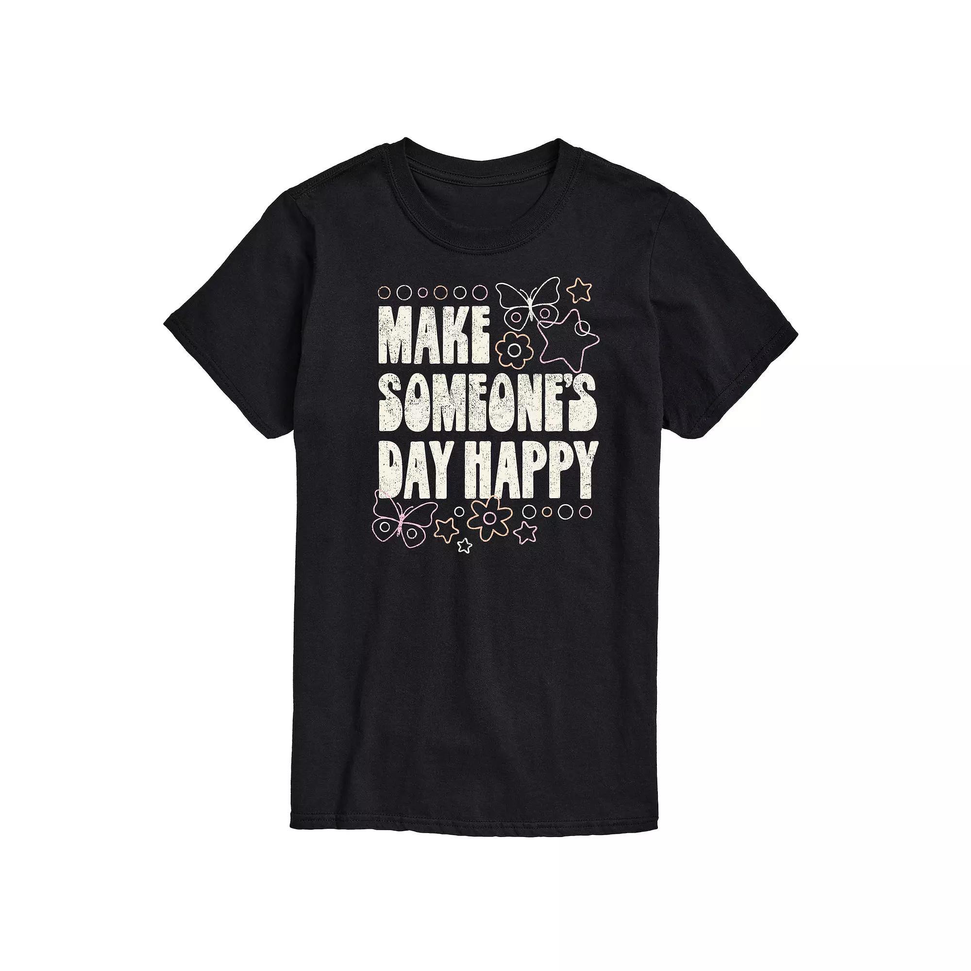 Men's Make Someone's Day Happy Graphic Tee, Size: Large, Red Product Image