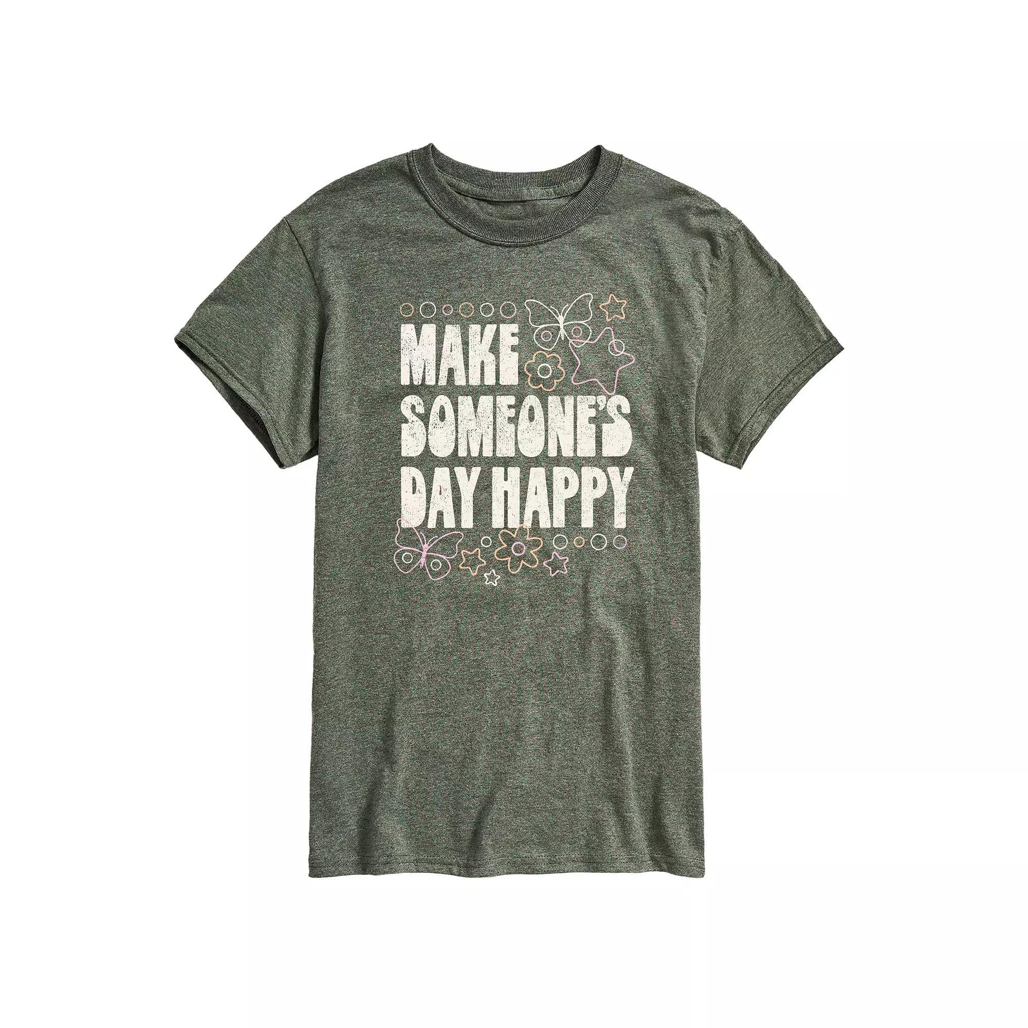 Men's Make Someone's Day Happy Graphic Tee, Size: Large, Red Product Image