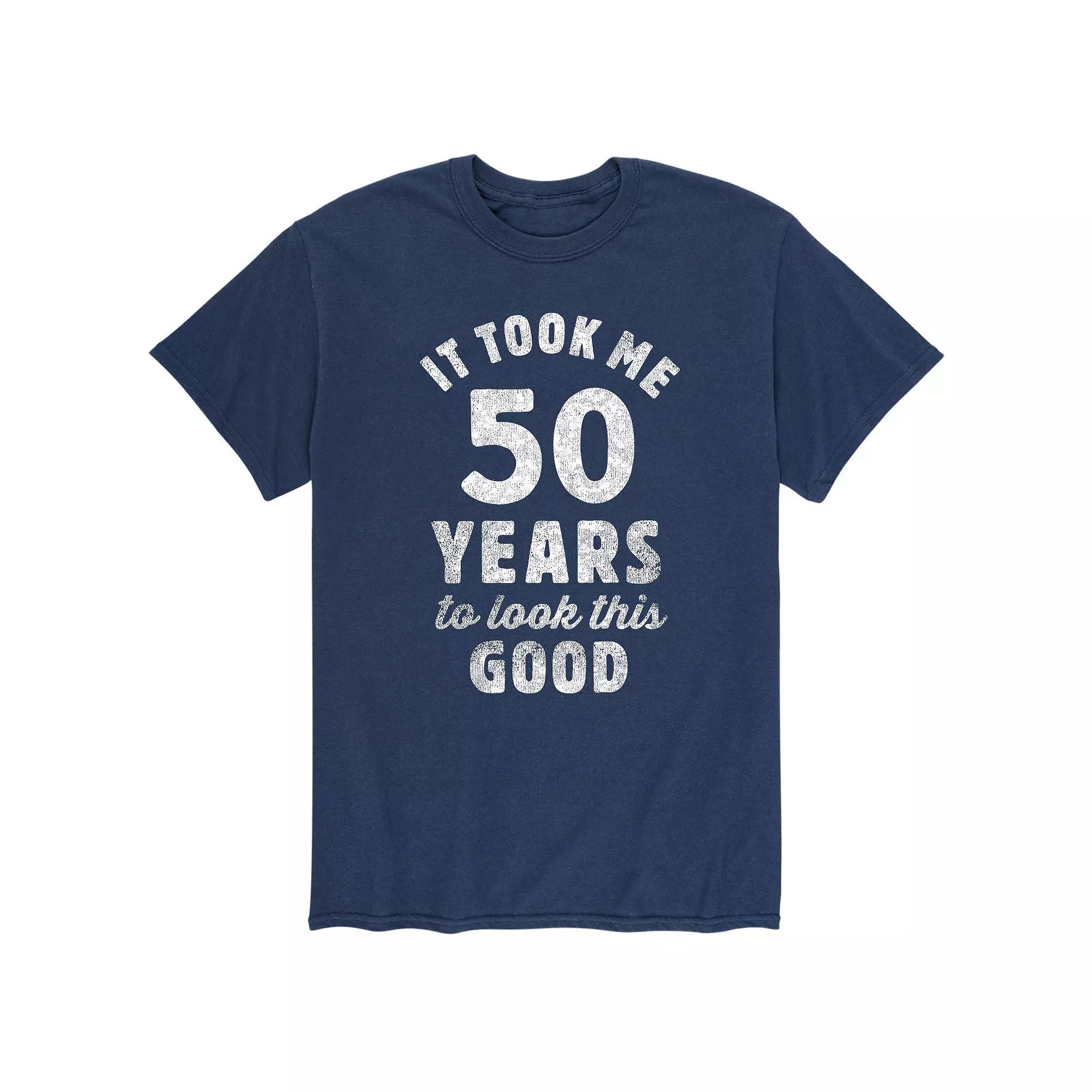 Men's Years To Look This Good Tee, Size: Large, Blue Product Image