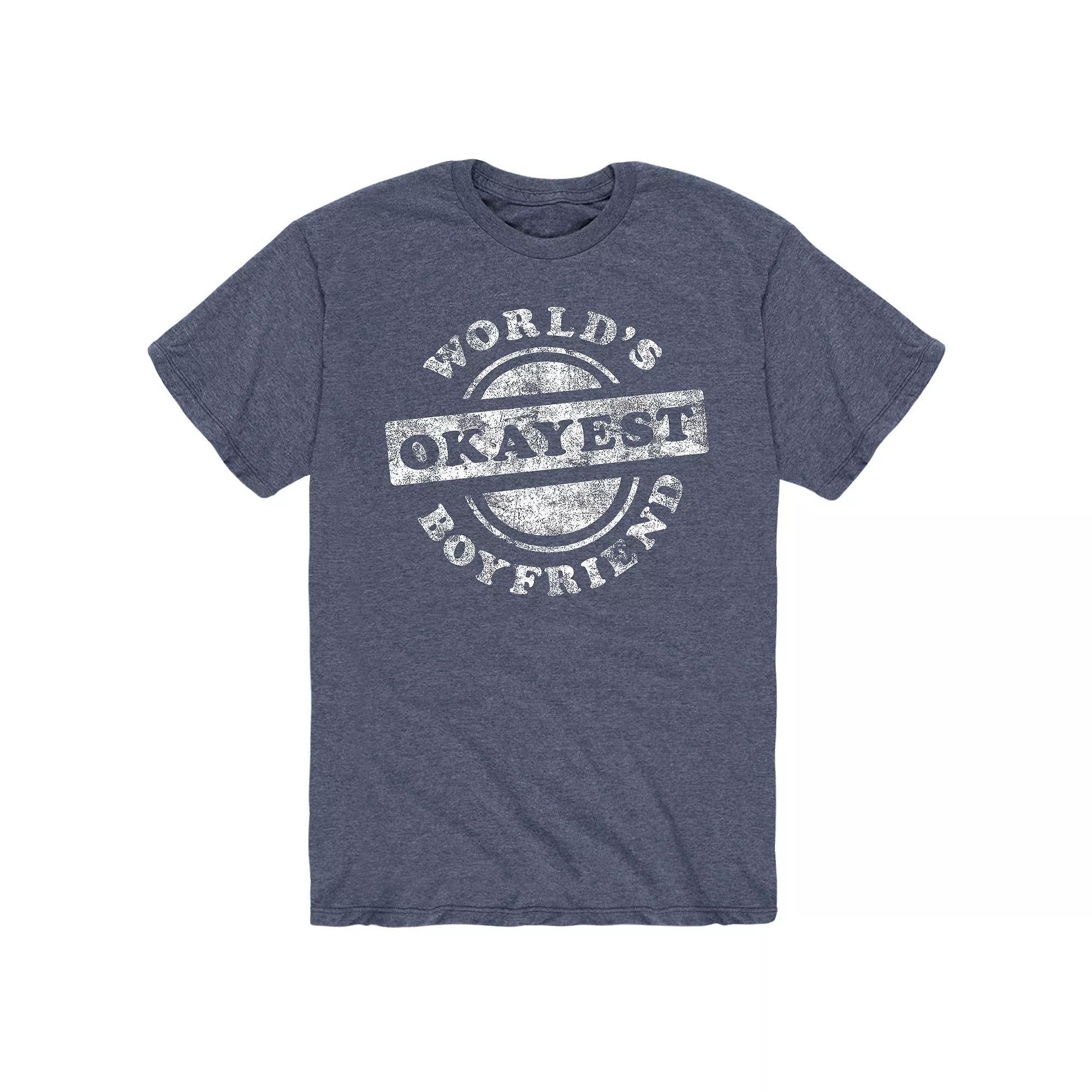 Men's World Okayest Boyfriend Tee,  Product Image