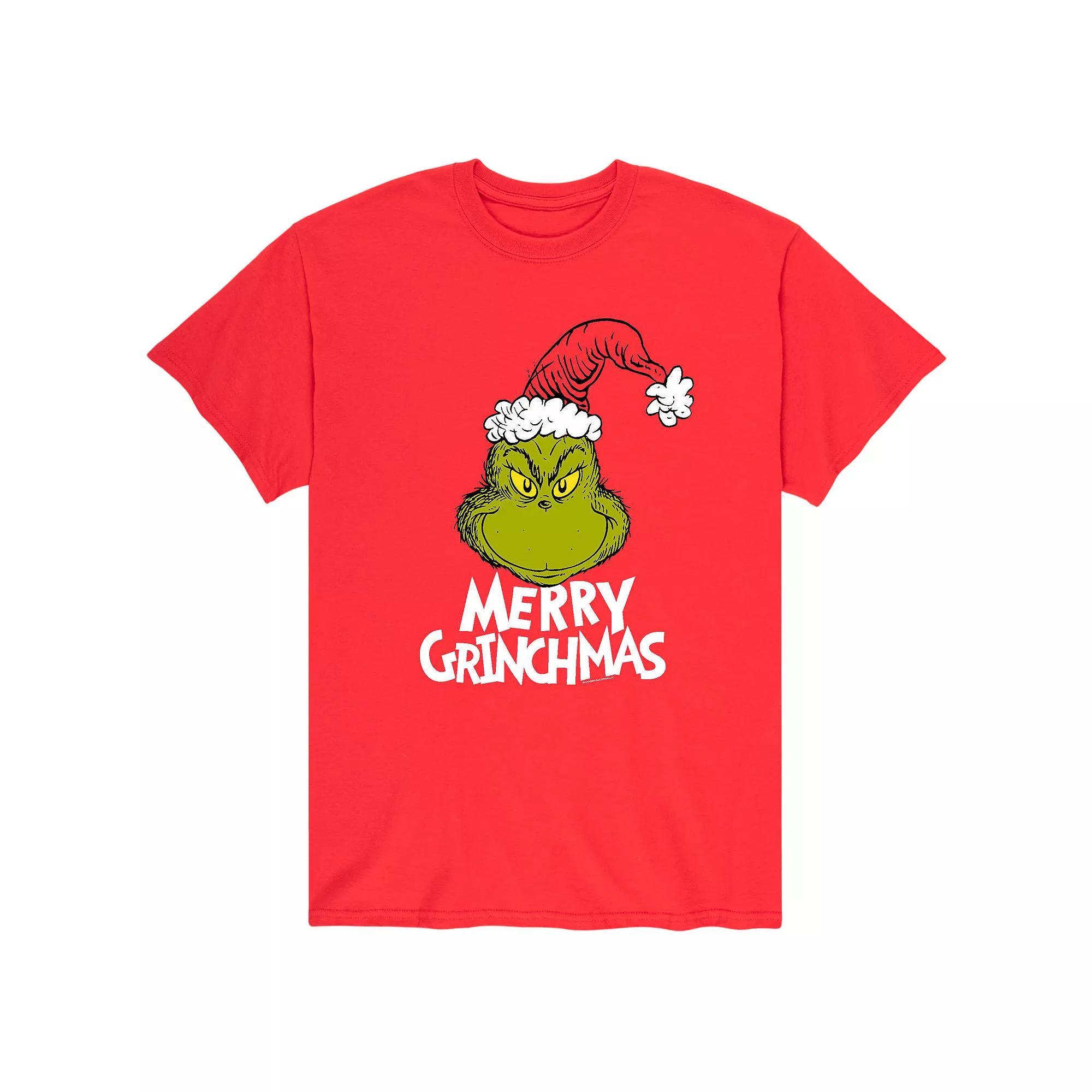 Men's Dr. Seuss The Grinch Grinchmas Tee, Size: XXL, Red Product Image