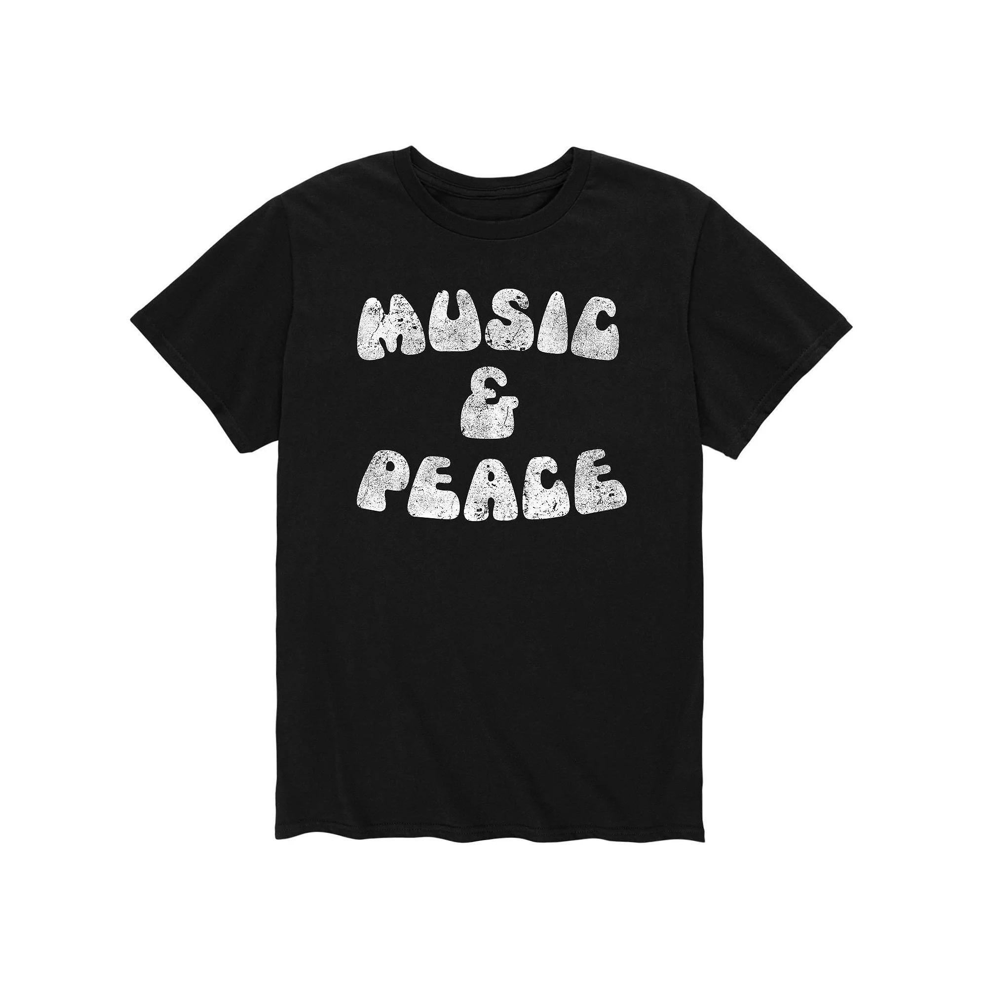 Men's Music And Peace 60s Tee,  Product Image