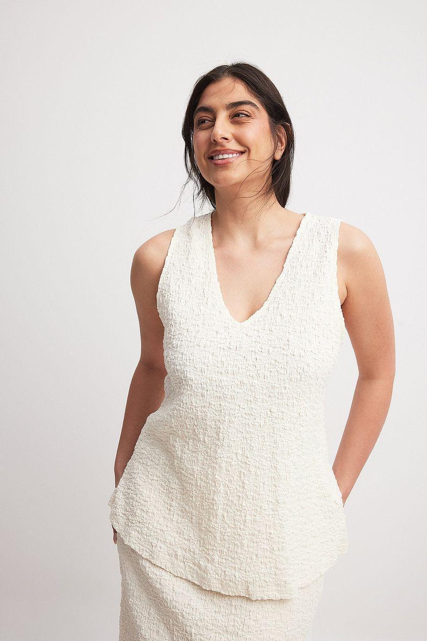 Structured Sleeveless Top Product Image