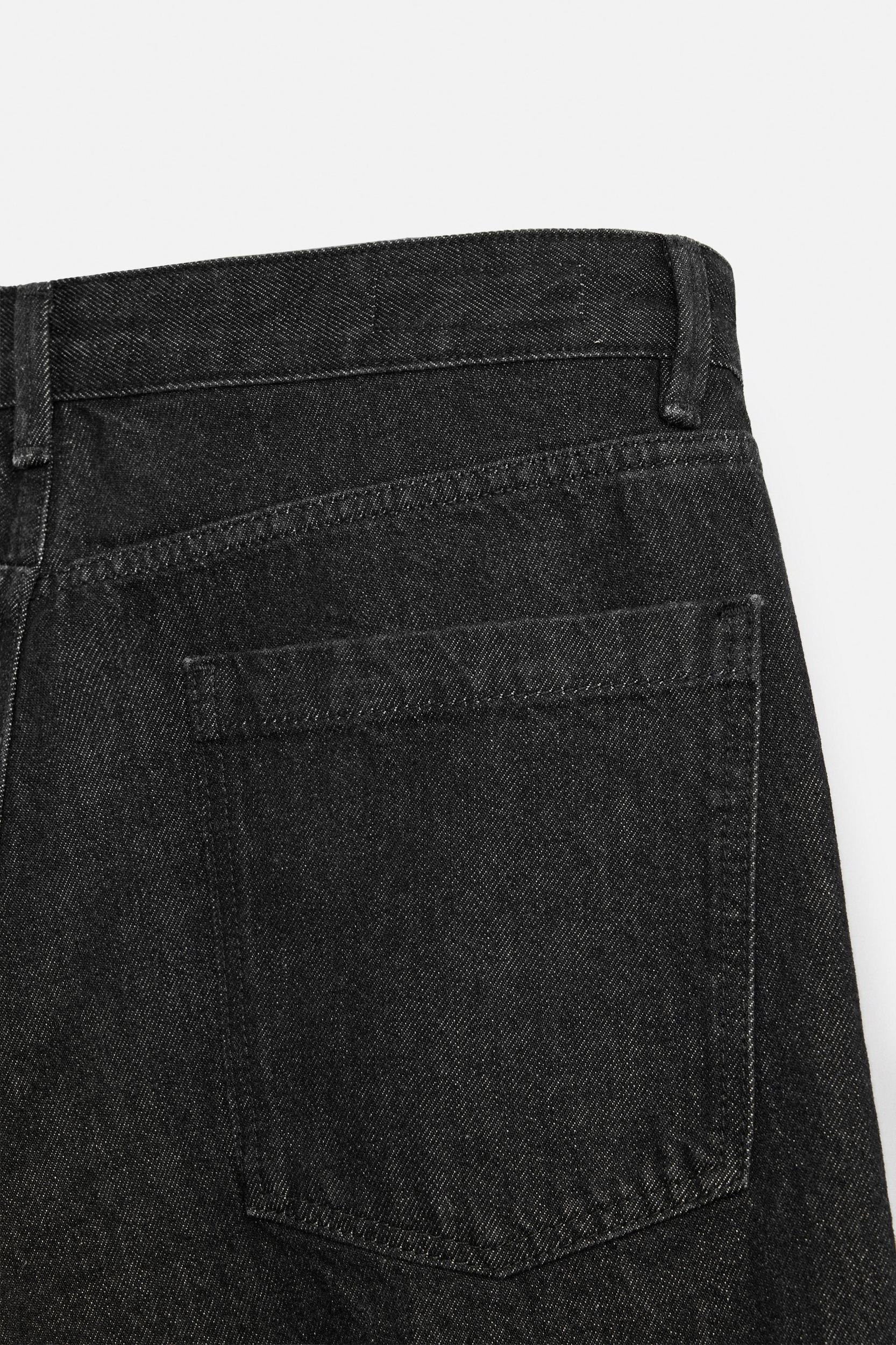 RELAXED FIT FRAYED SEAM JEANS Product Image