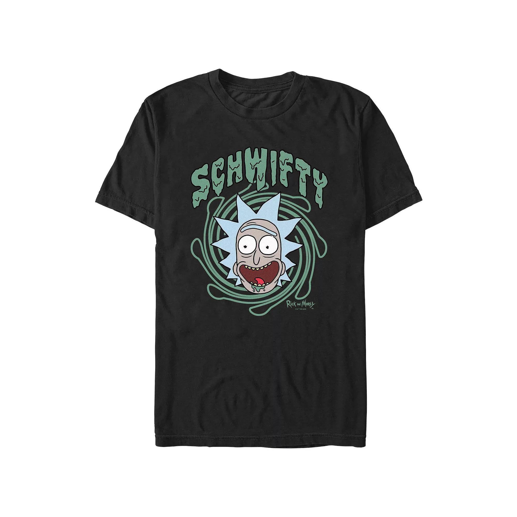Men's Rick And Morty Crazy Face Schwifty Graphic Tee,  Product Image