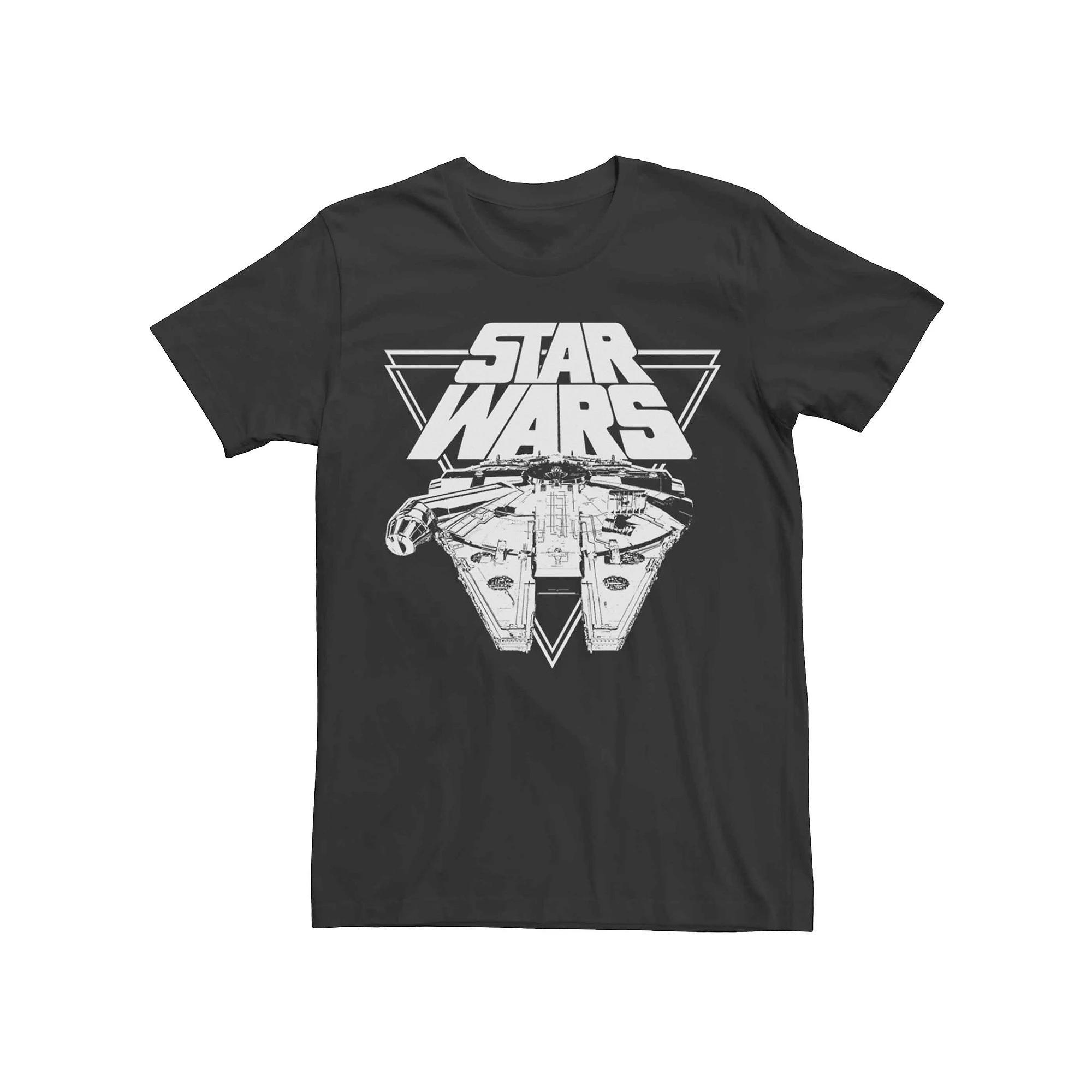 Men's Star Wars Millennium Falcon Strike Graphic T-shirt, Size: XL, Black Product Image