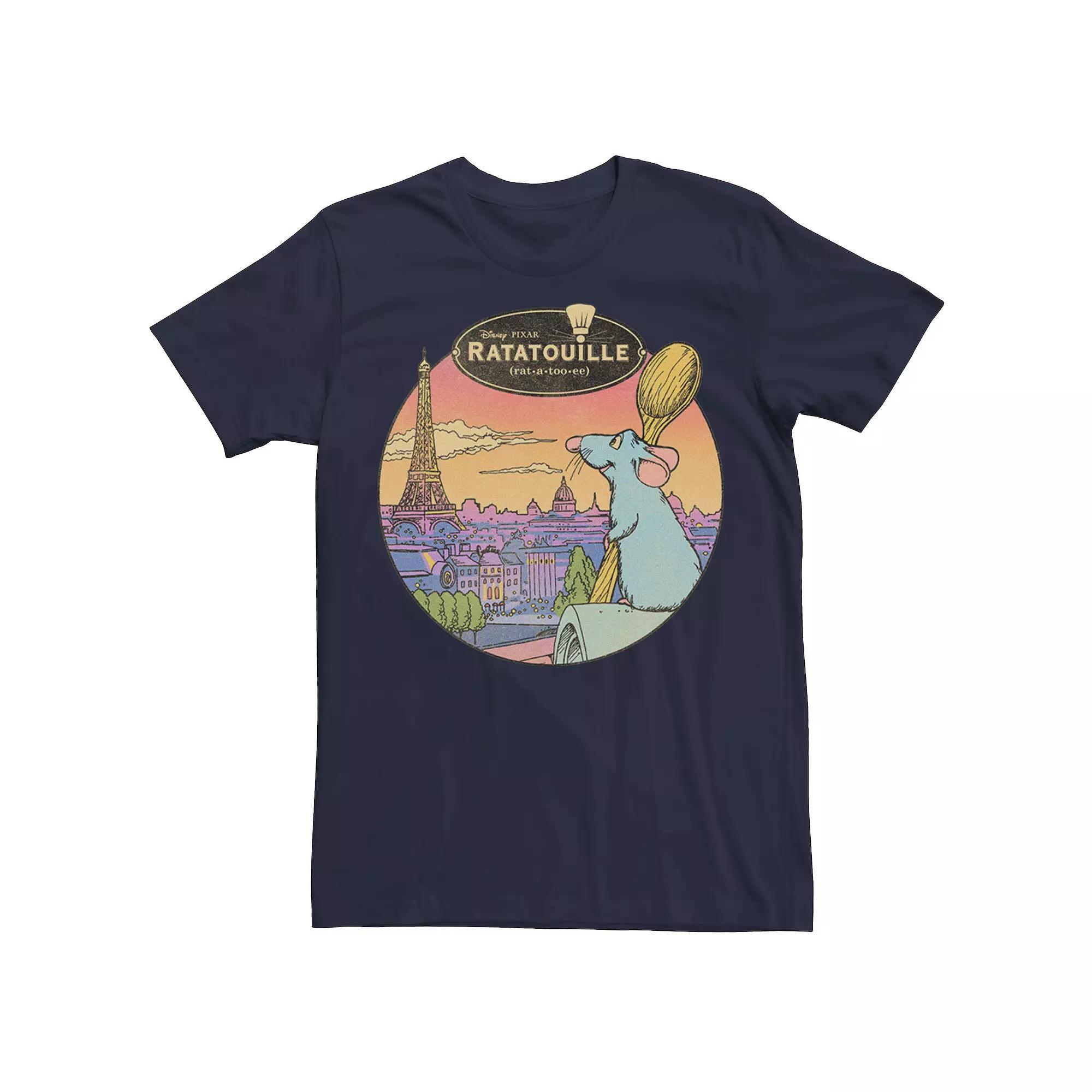 Big & Tall Disney / Pixar Ratatouille Over Look Paris Tee, Men's,  Product Image