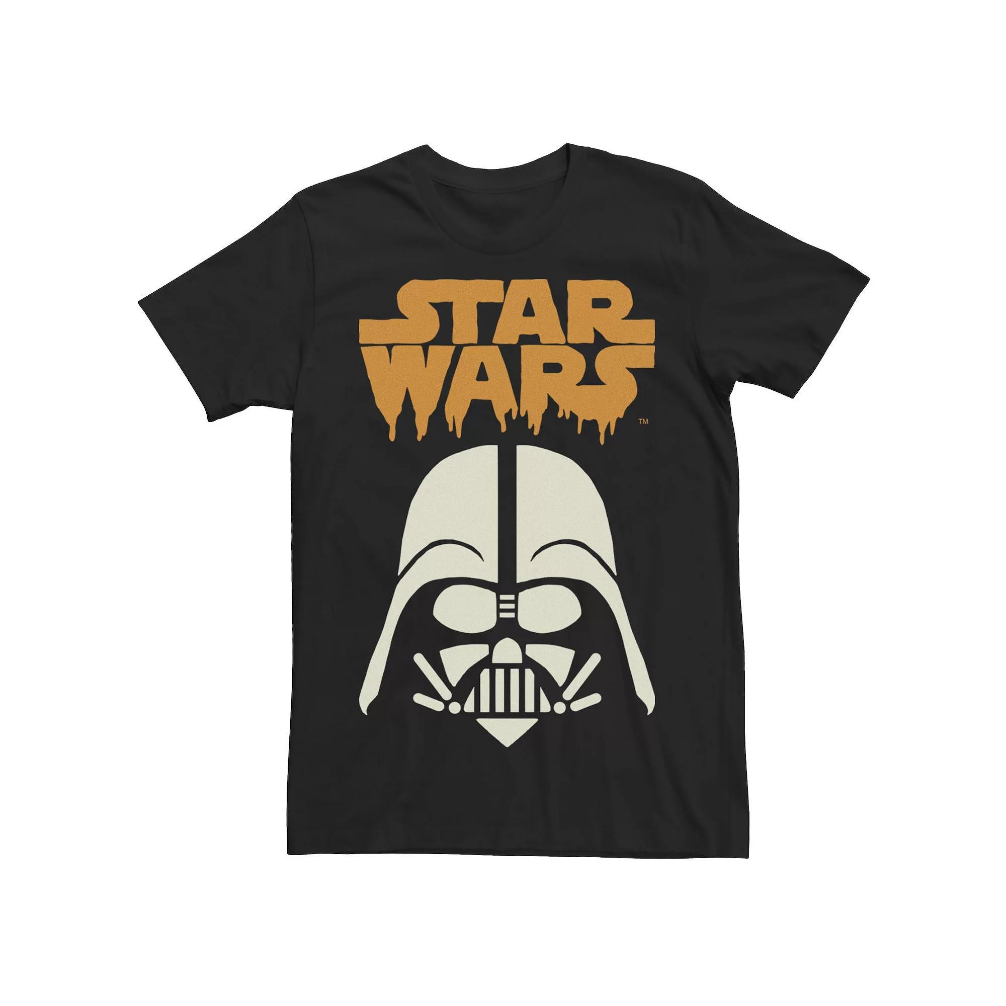 Men's Star Wars Dripping Logo Darth Vader Halloween Tee,  Product Image