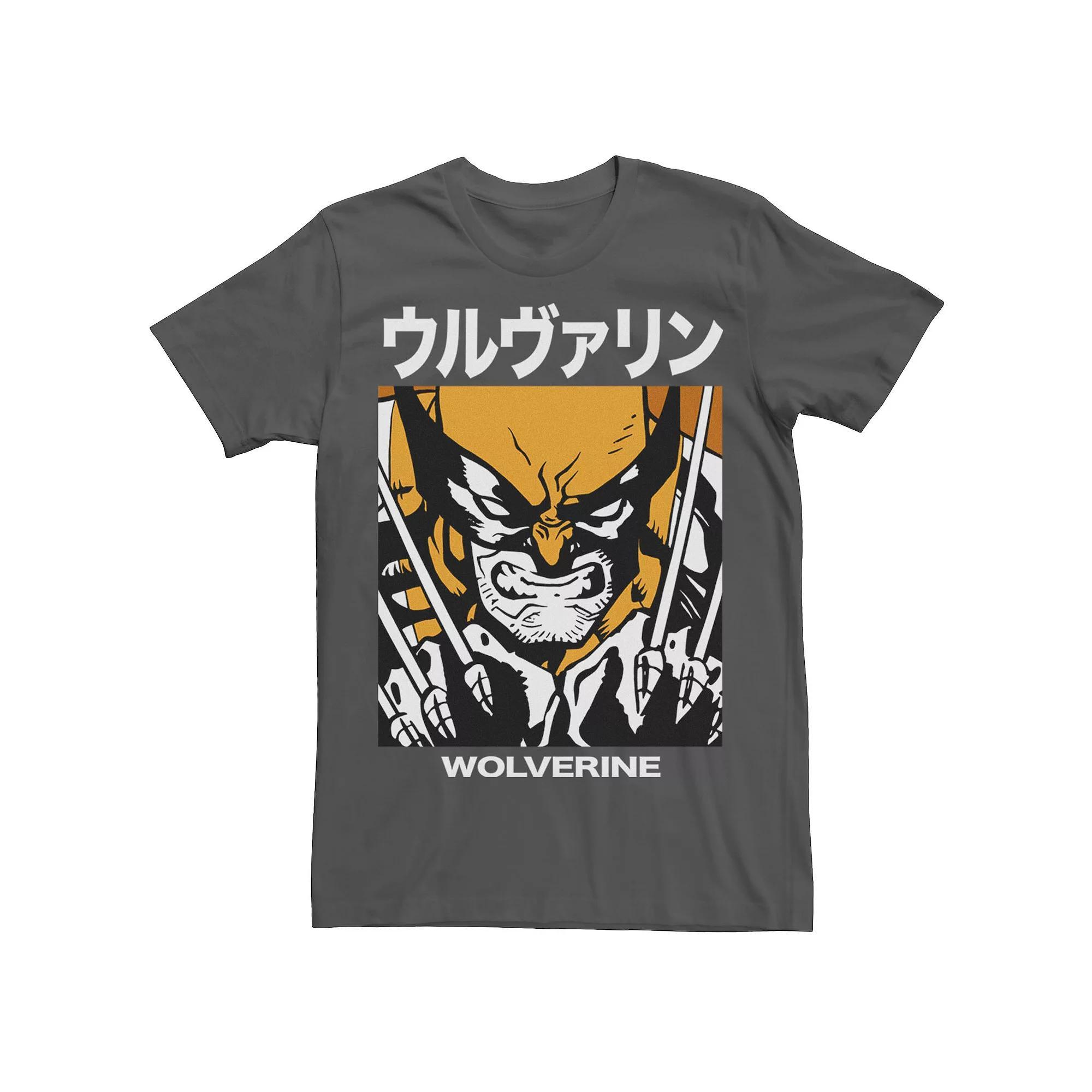 Men's Marvel X-Men Wolverine Kanji Blades Pose Tee,  Product Image