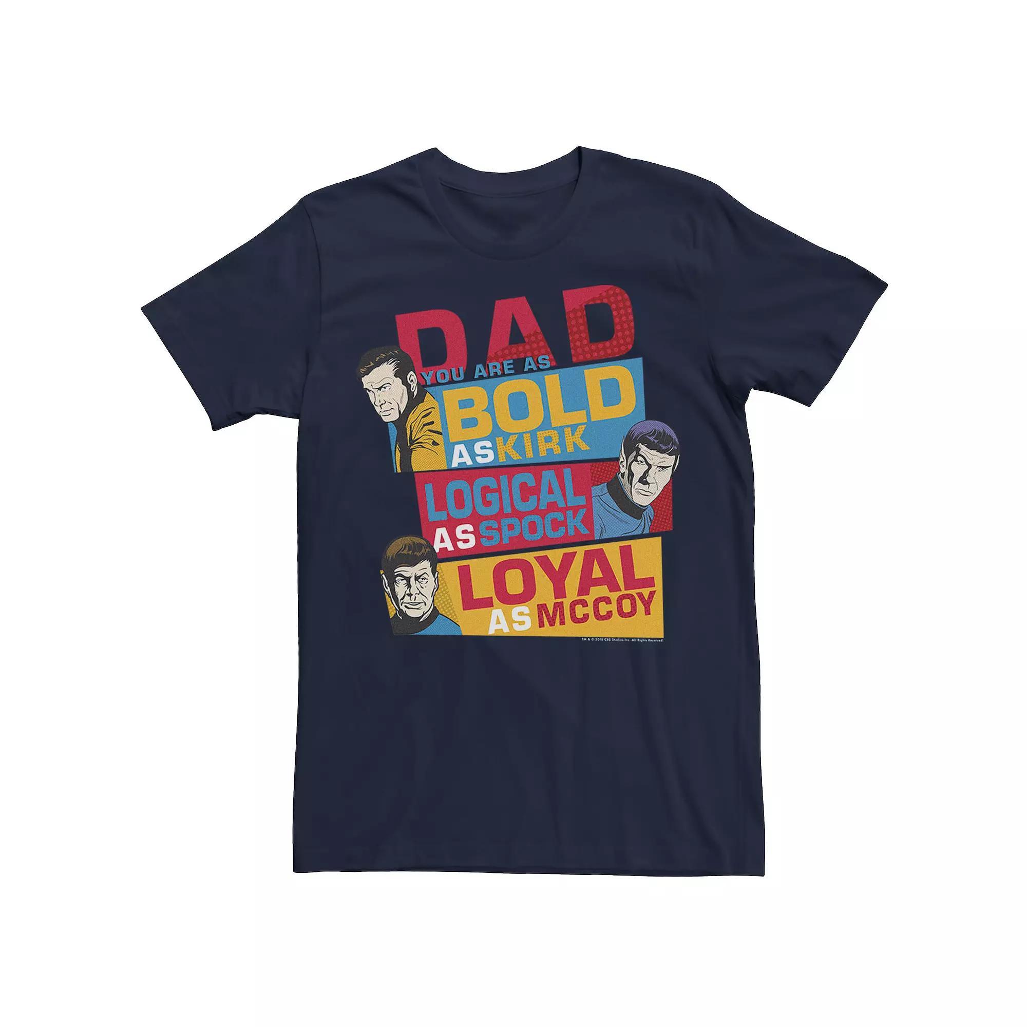 Big & Tall Star Trek Original Series Dad You Are Bold Tee, Men's,  Product Image